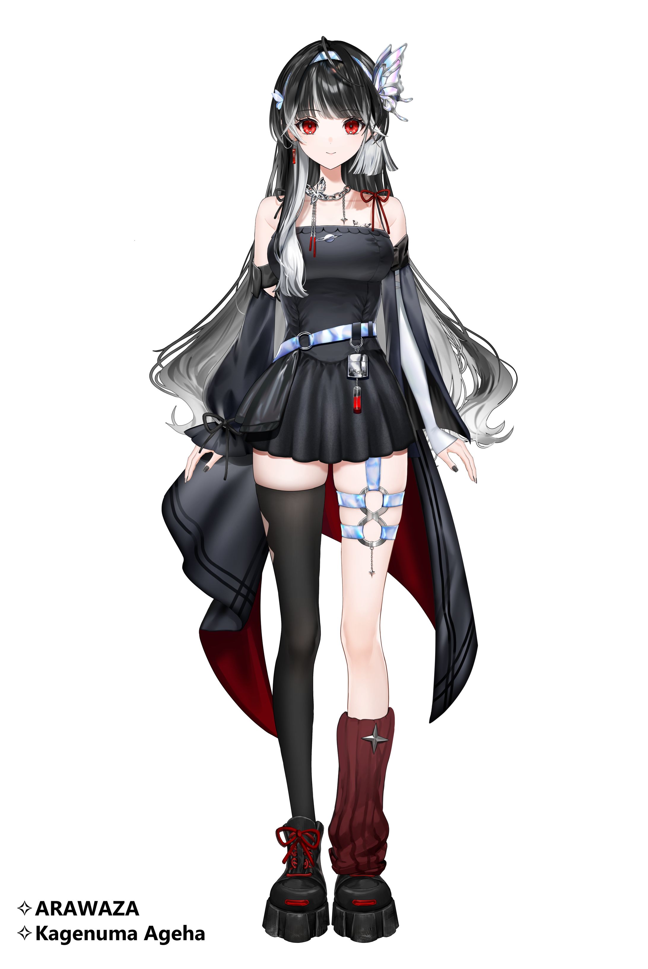 ARAWAZA 影沼あげは　Vtuberキャラデザイン-1