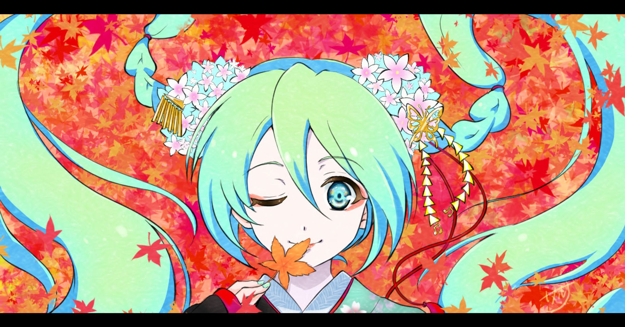 京都ミクありがとイラスト-1