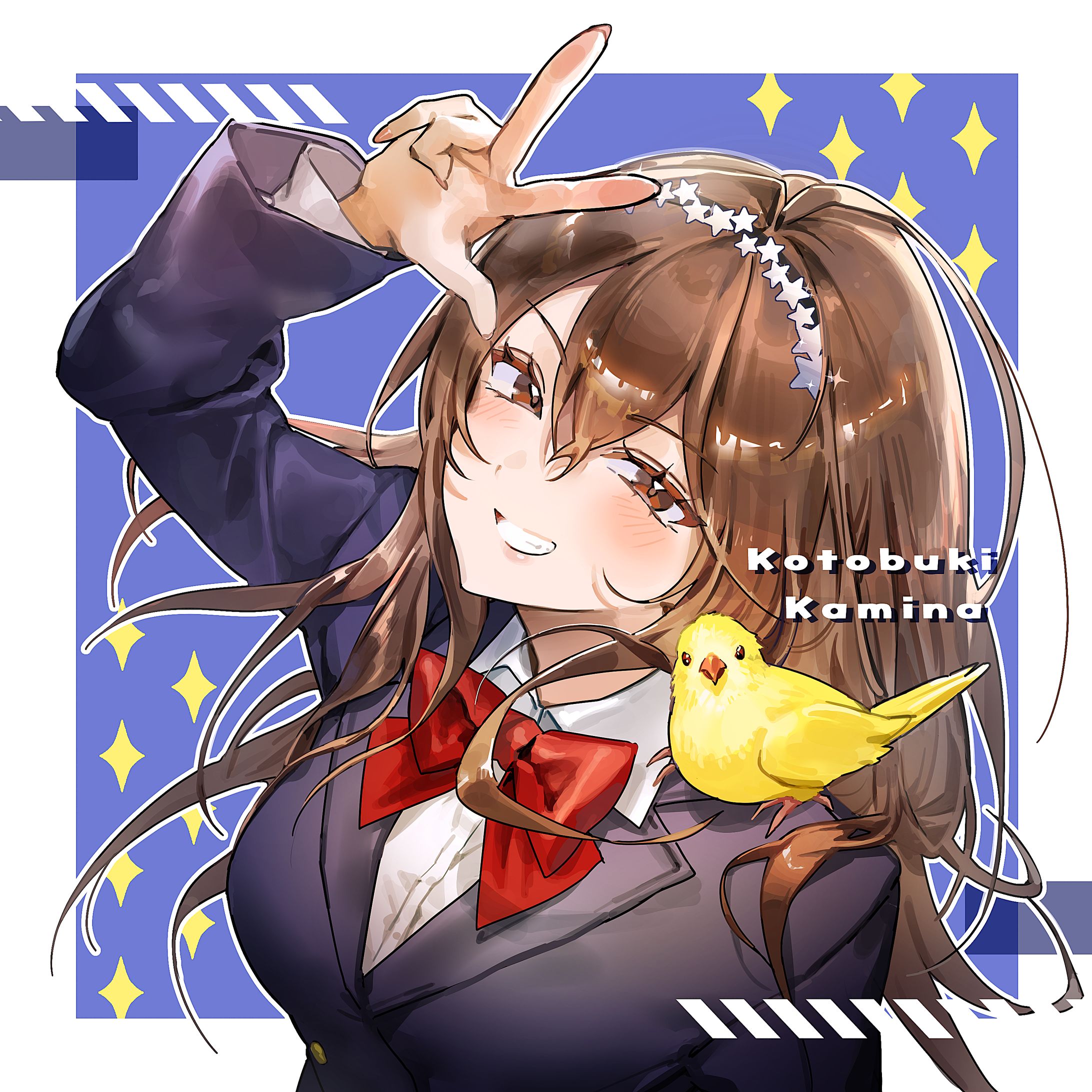 寿 神奈様　V化3周年サムネイルイラスト-1