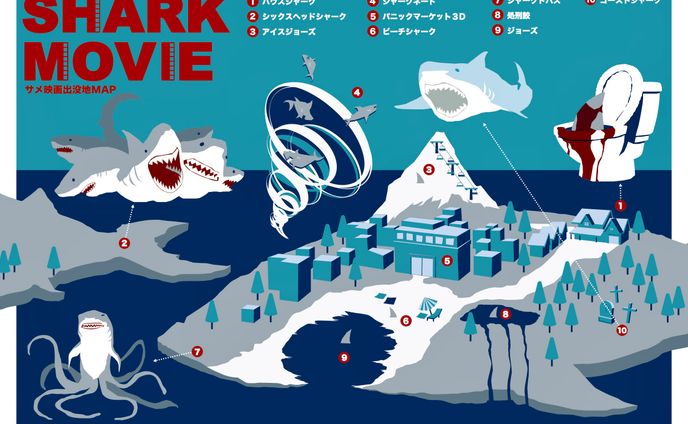 サメ映画　インフォグラフィック