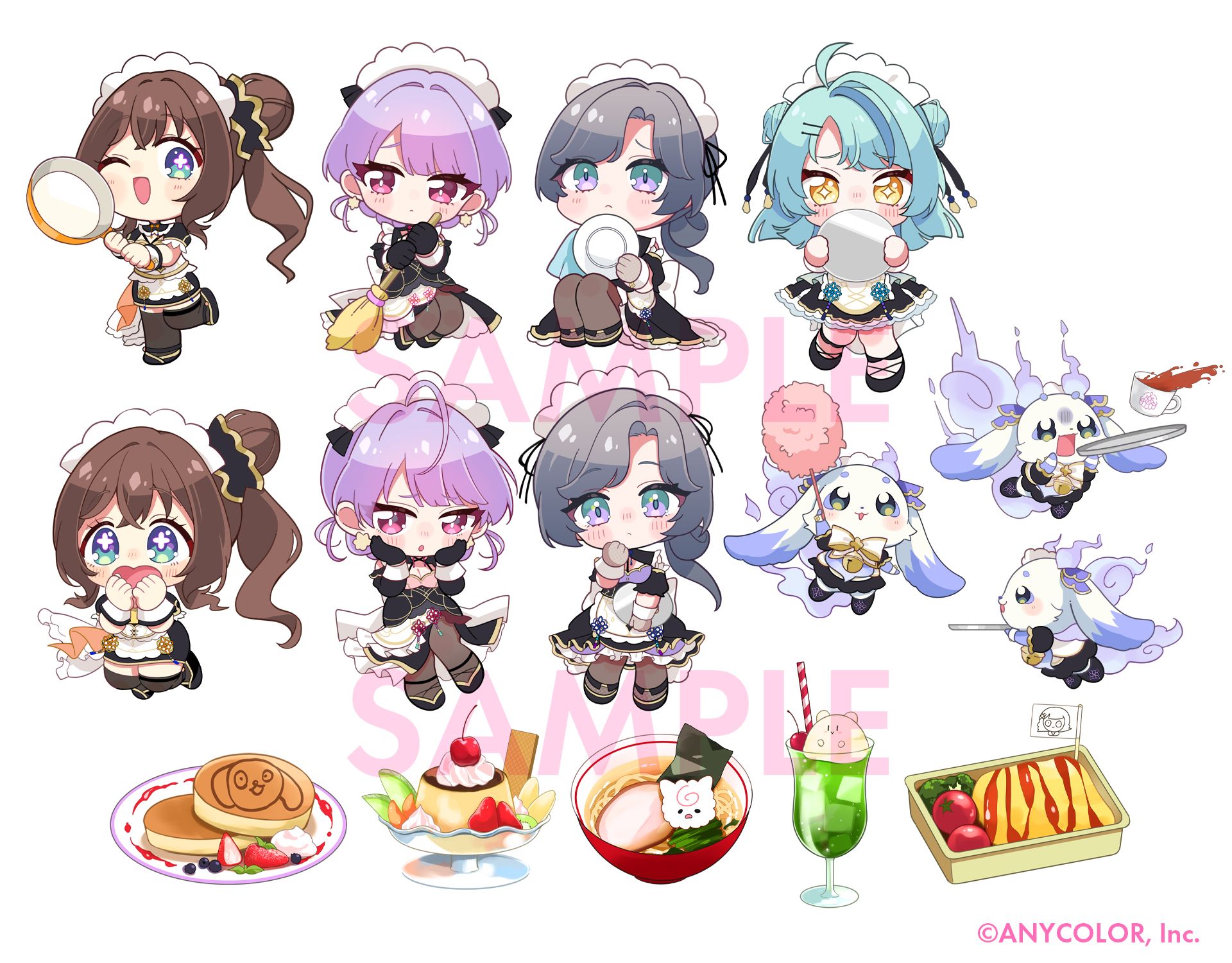 yunitown様リクエスト イラスト 猫宮あむ様(MixTune所属) SDイラストご依頼