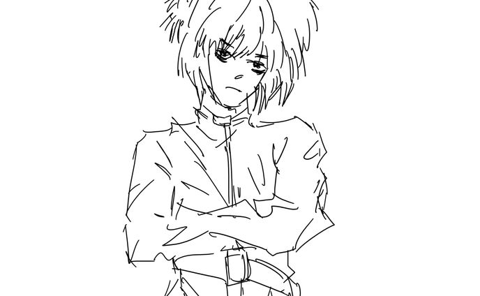 3/4 body sketch