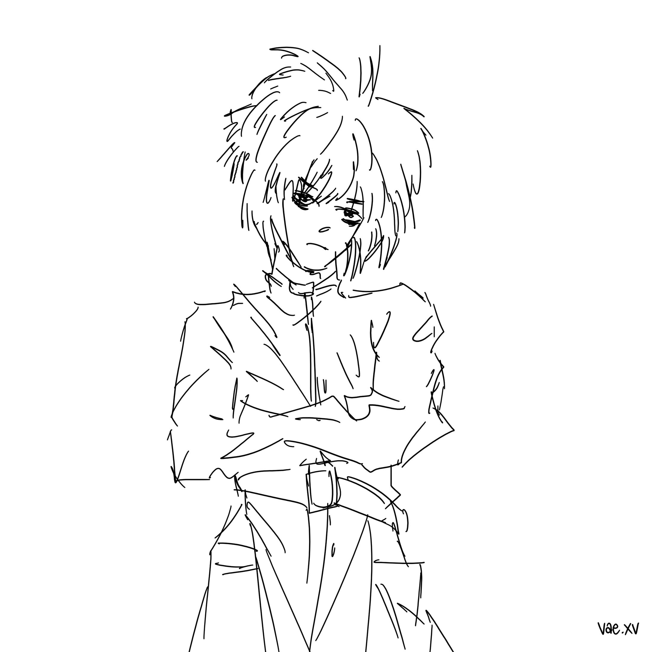 3/4 body sketch-1