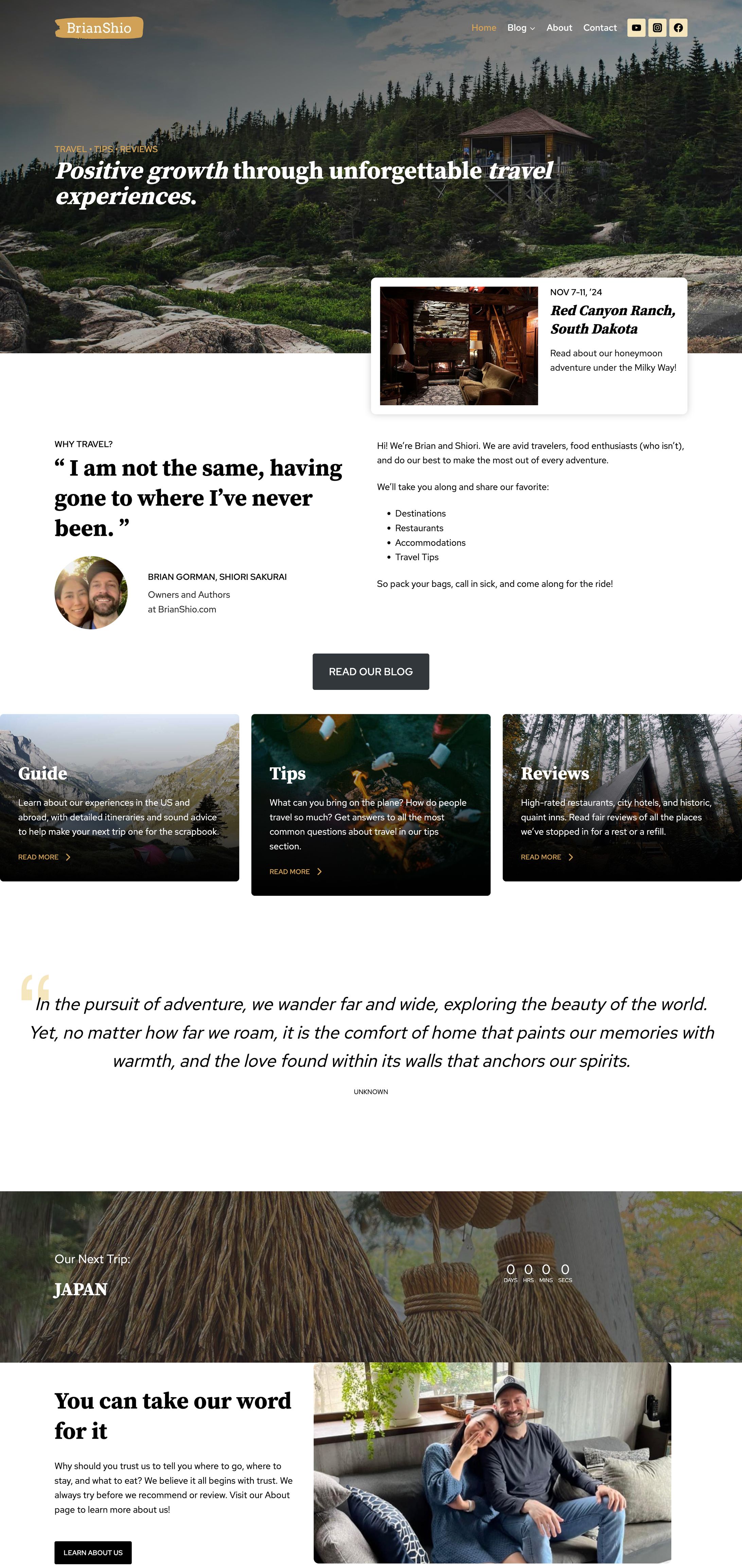 WordPress ホームページ (旅行・レビューサイト)-1