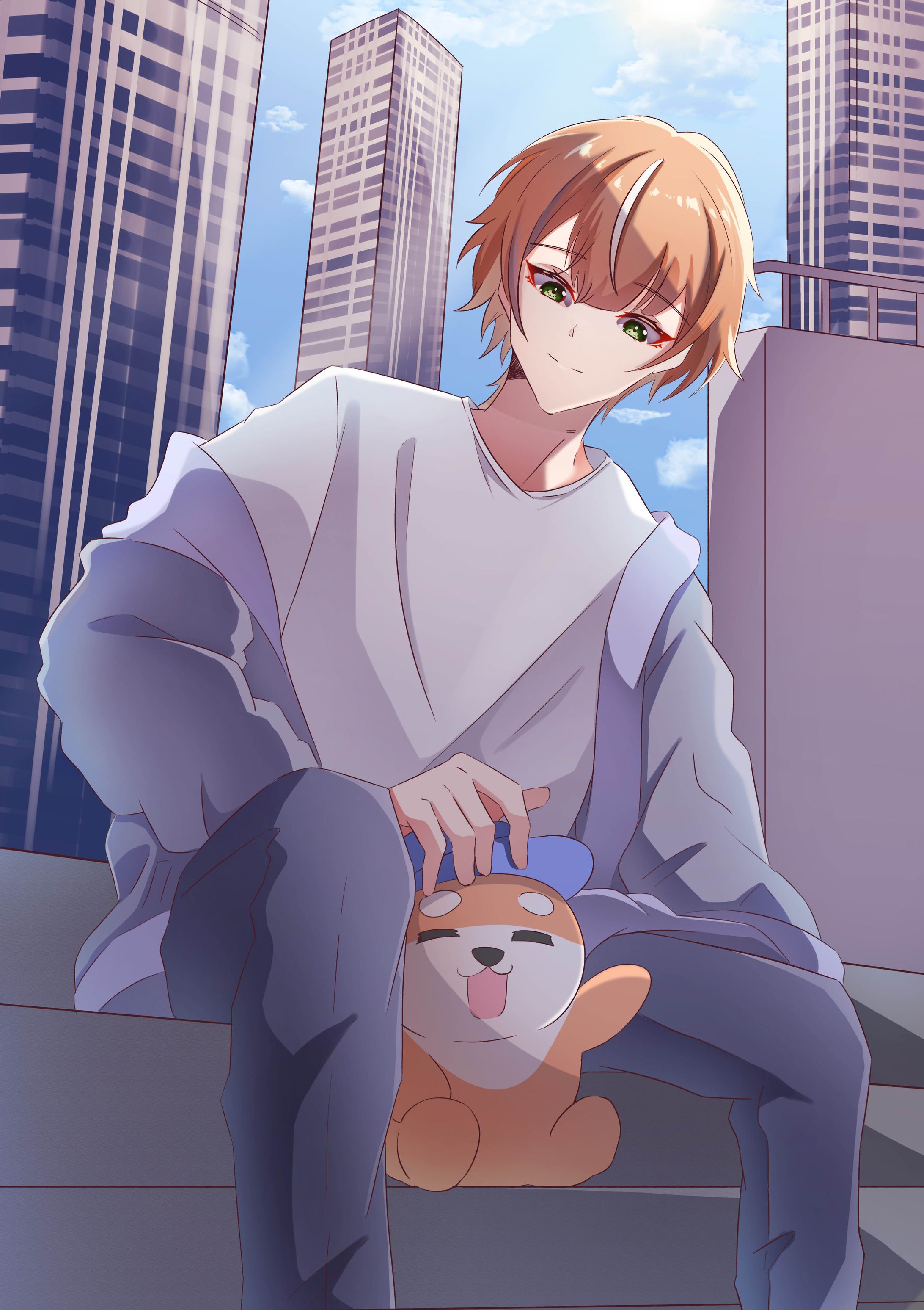 オリジナルキャラクター　日常イラスト-1