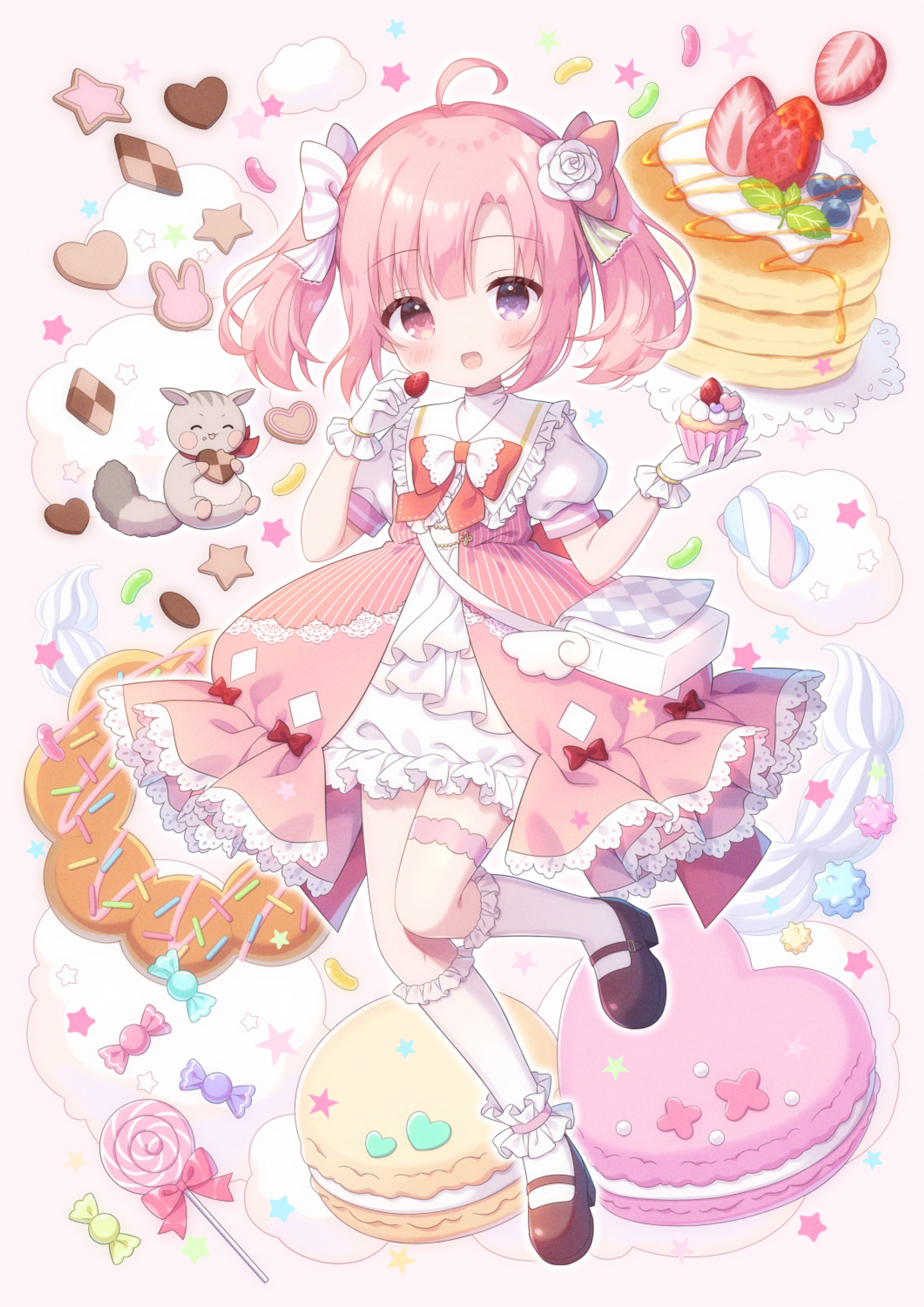 Vtuber】桃寝ゆのり様イラスト