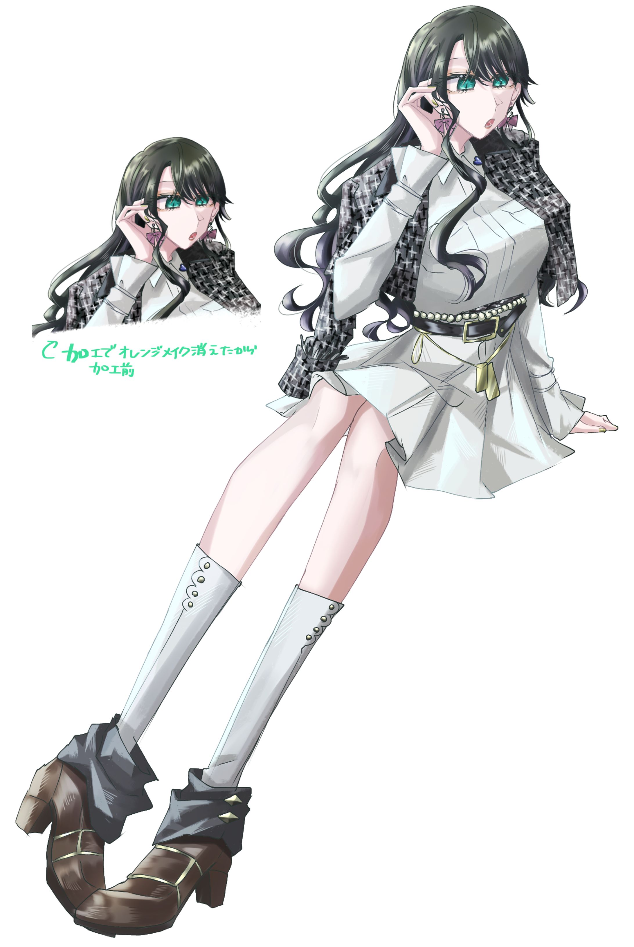 座り立ち絵(全身透過イラスト)【￥4000~】-1