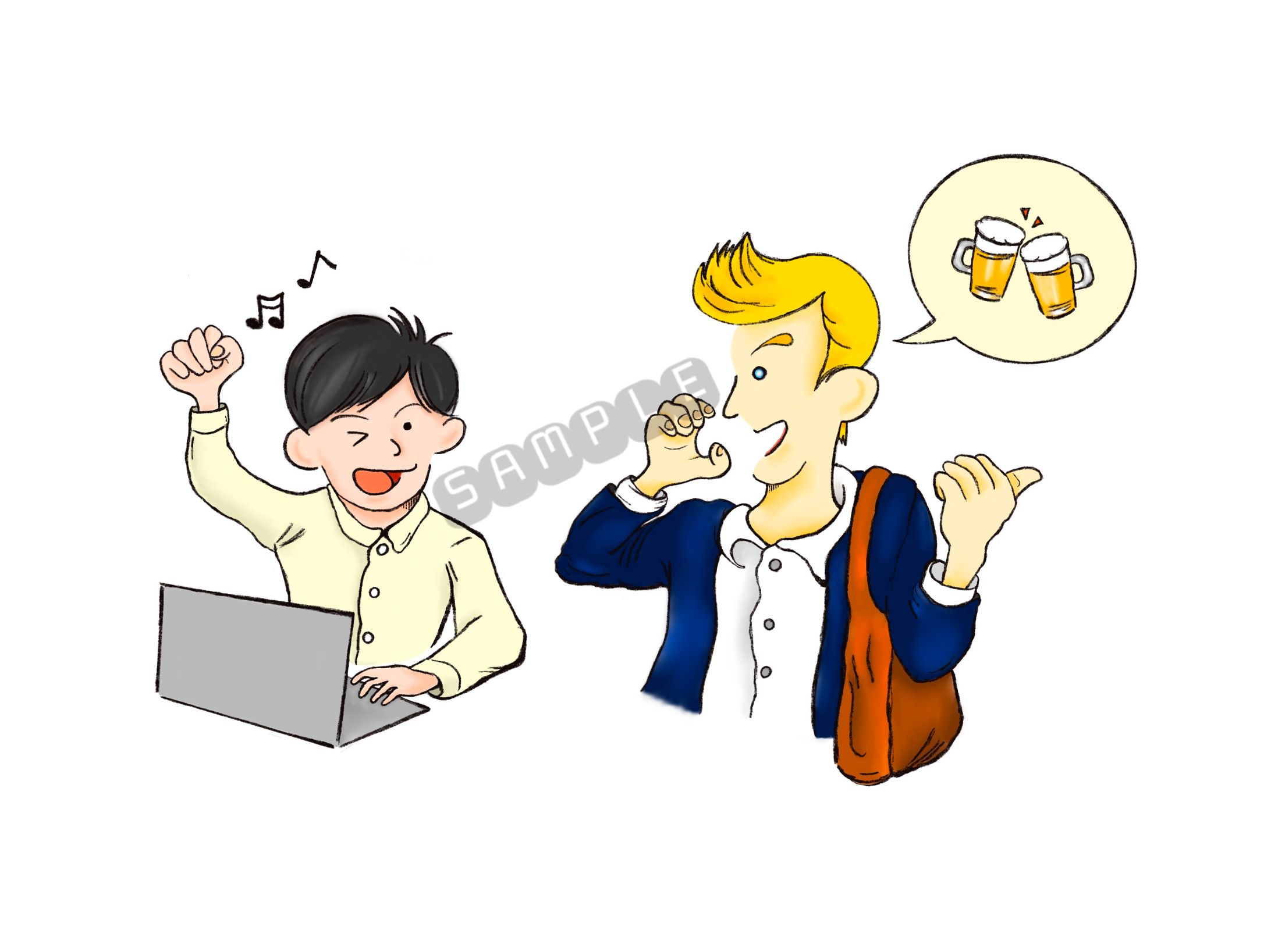 サンプリングリッシュ英語動画教材の挿絵-1