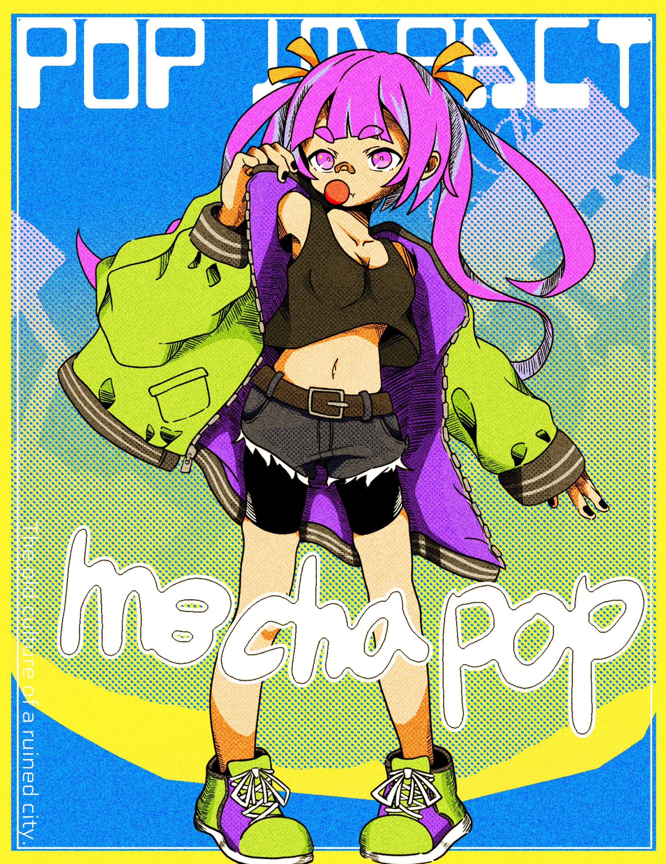 pop comic風イラスト(オリジナル)-1