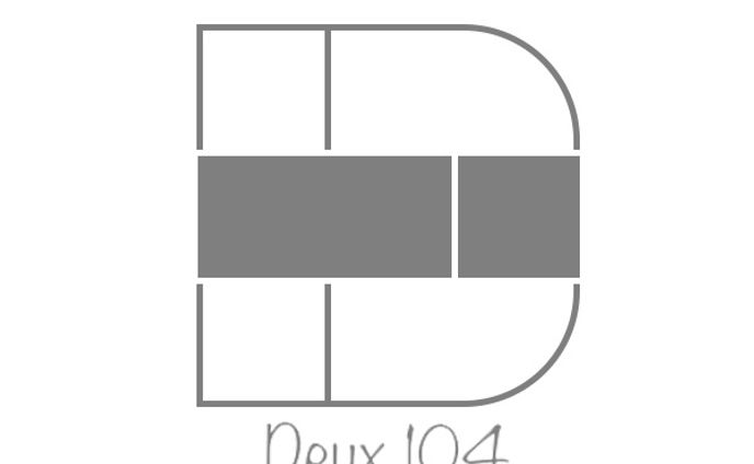 Deux104様　新店舗用ロゴ　