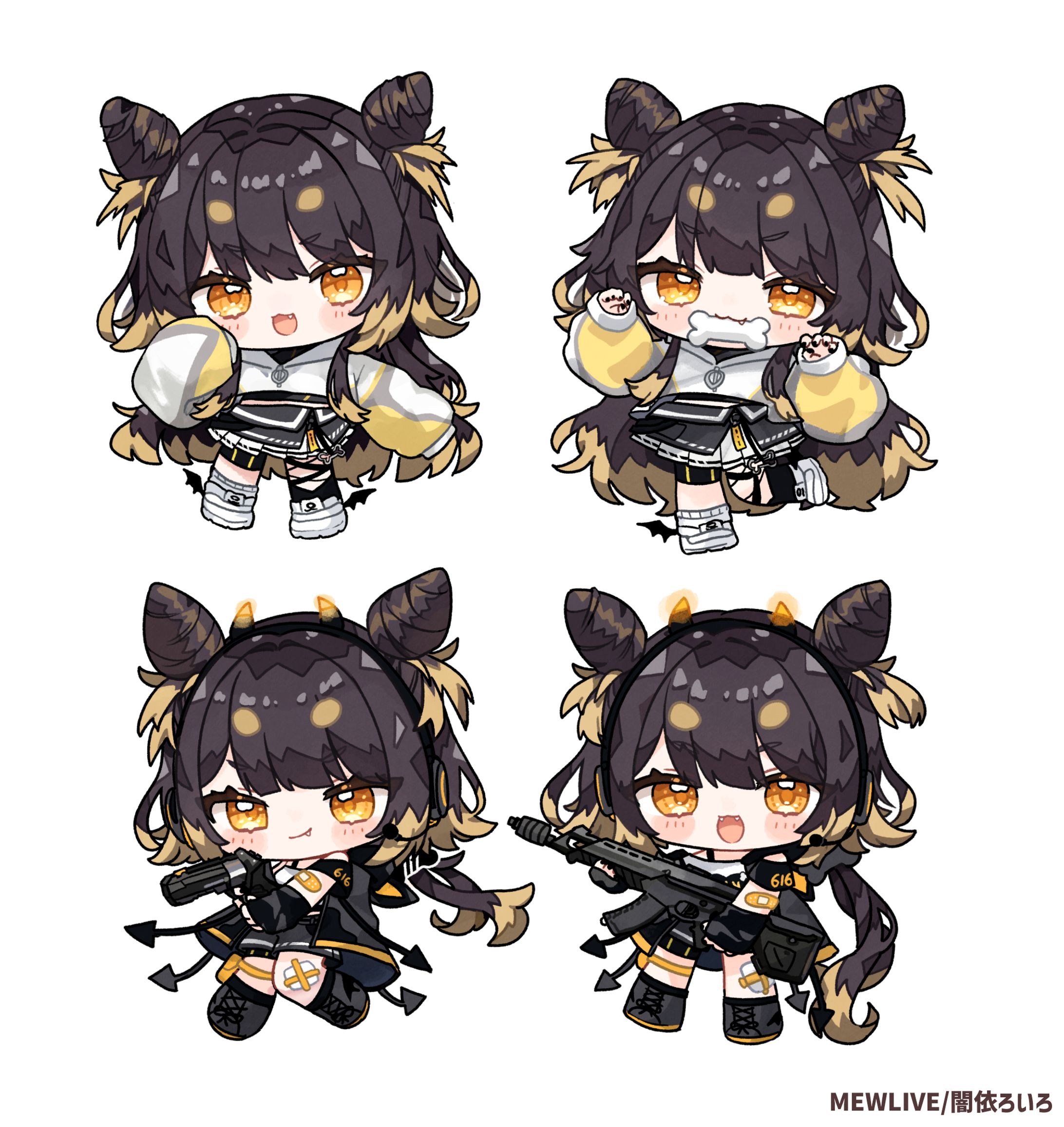 「MEWLIVE」闇依ろいろ様 デフォルメイラスト-1