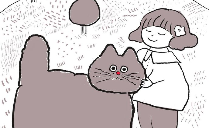 ♪みちを歩いてたら　
おっきねこにあったよ
もふもふ　ふかふか　くんくんしたよ

🍏おっきいぬはいるのに
どうして　おっきねこは
いないのかなぁ〜
ふとった　おっきねこに
あいたいな〜

#まんまるねこ部 #絵本風#ぽっちゃり猫#イラストレーター#neko#挿絵#絵描きさんと繋がりたい#イラストレーターさんと繋がりたい#女の子イラスト#ガールズイラスト#ファッションイラスト#線画#art#artwork#illust#illustration#illustrator#catlover #動物イラスト #シンプルイラスト#ねこ好きさんと繋がりたい#ゆるい絵