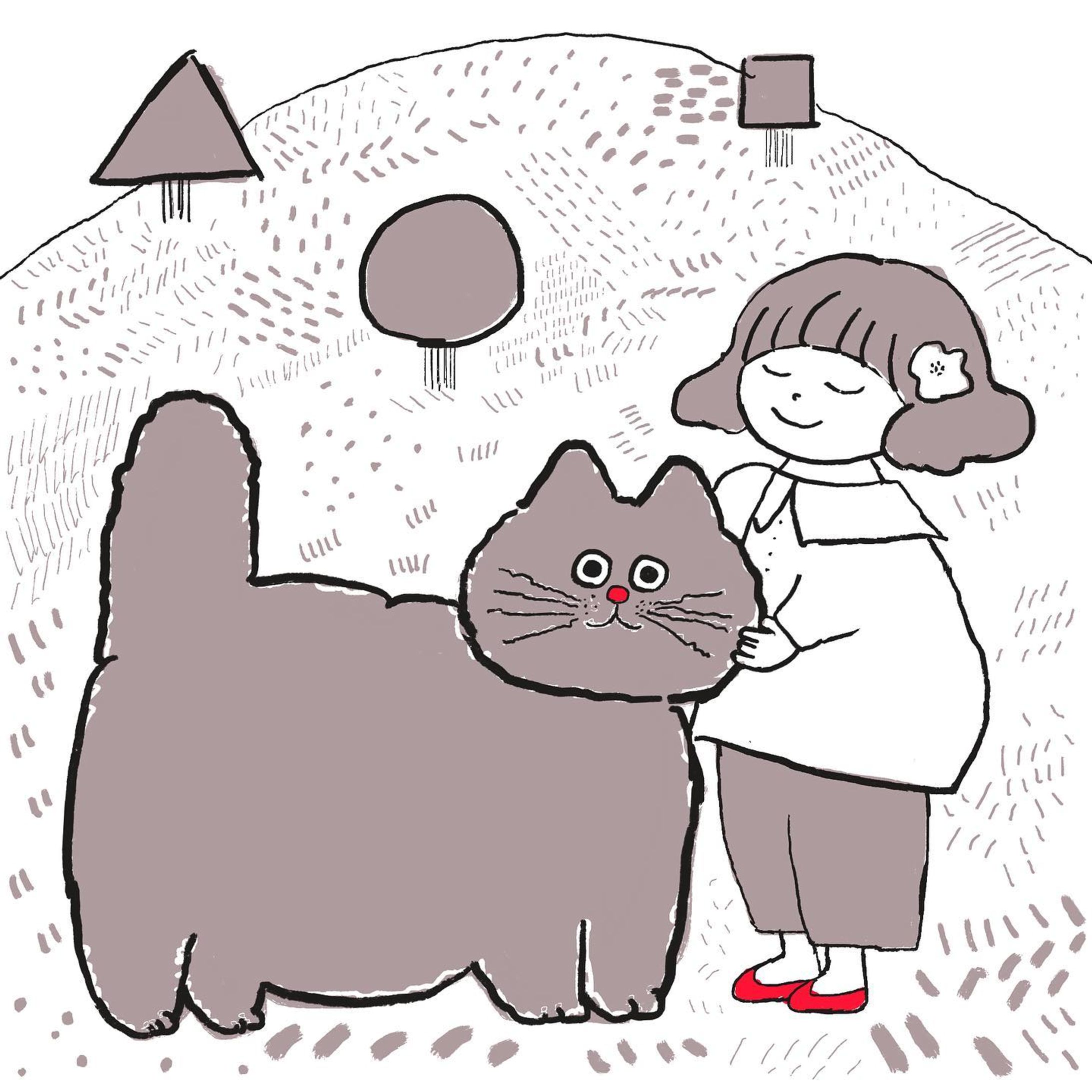 ♪みちを歩いてたら　
おっきねこにあったよ
もふもふ　ふかふか　くんくんしたよ

🍏おっきいぬはいるのに
どうして　おっきねこは
いないのかなぁ〜
ふとった　おっきねこに
あいたいな〜

#まんまるねこ部 #絵本風#ぽっちゃり猫#イラストレーター#neko#挿絵#絵描きさんと繋がりたい#イラストレーターさんと繋がりたい#女の子イラスト#ガールズイラスト#ファッションイラスト#線画#art#artwork#illust#illustration#illustrator#catlover #動物イラスト #シンプルイラスト#ねこ好きさんと繋がりたい#ゆるい絵-1