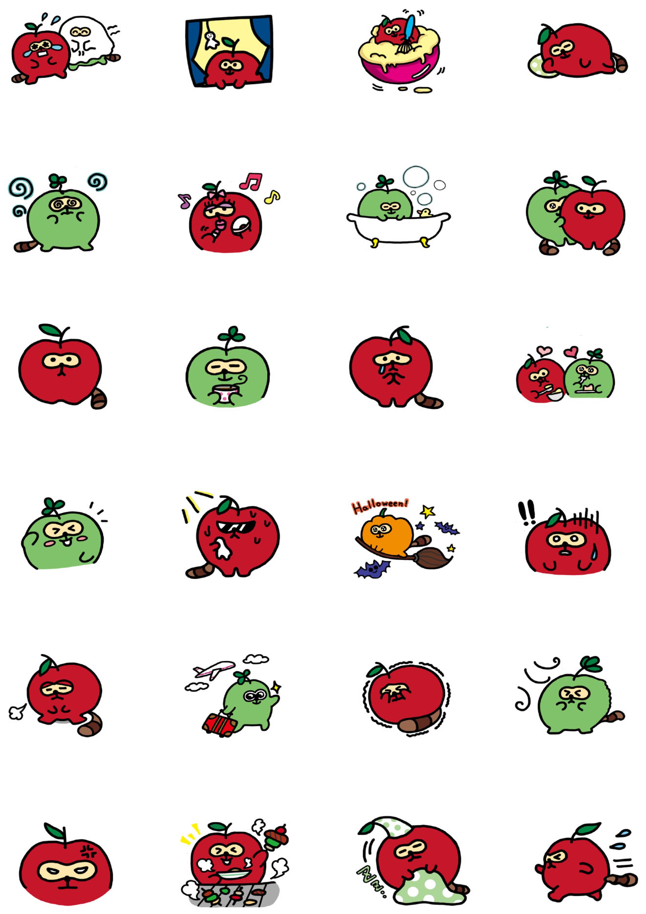  LINEスタンプ「りんたと青りんた」-1