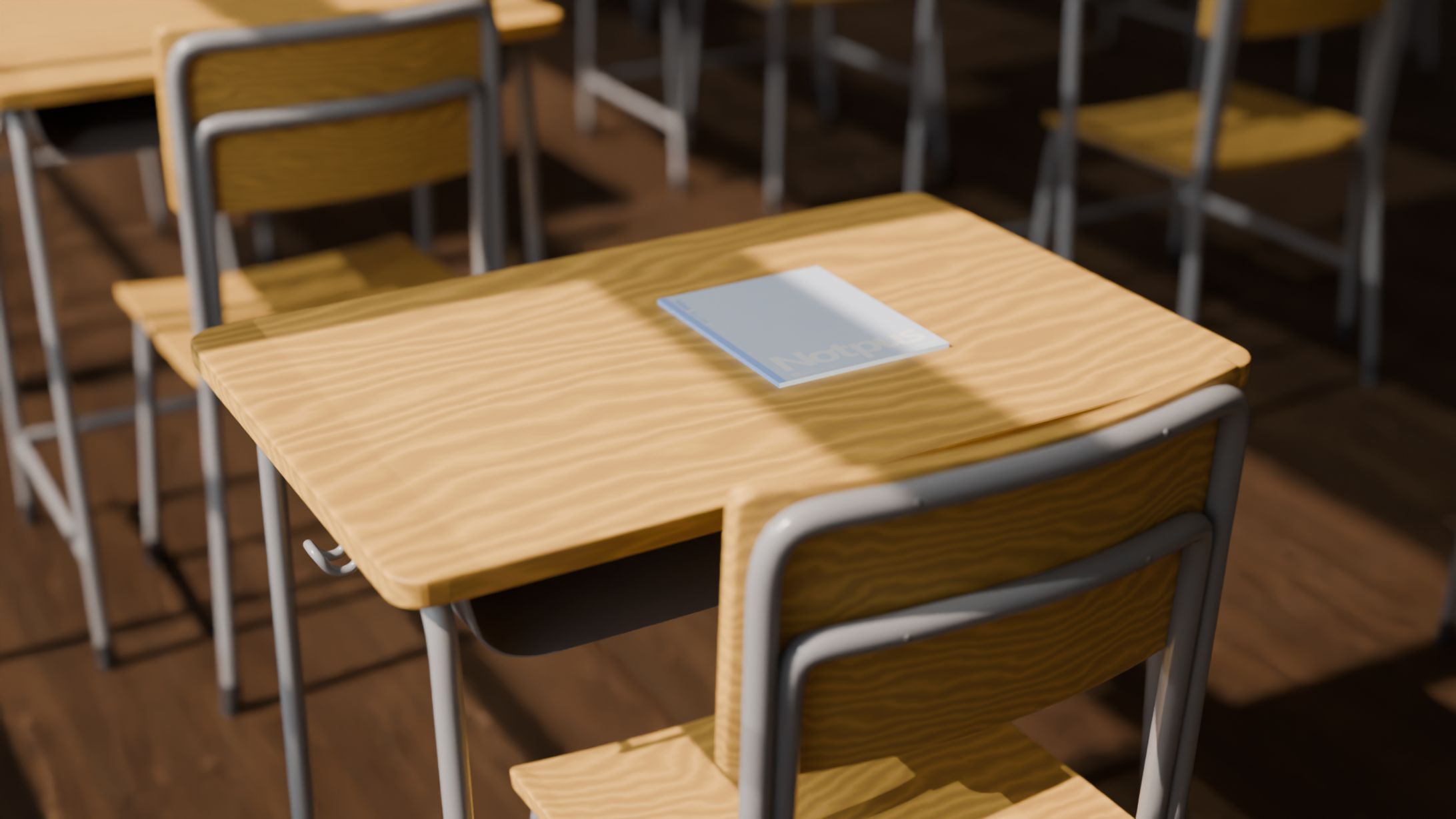 【3DCG】教室の風景-1