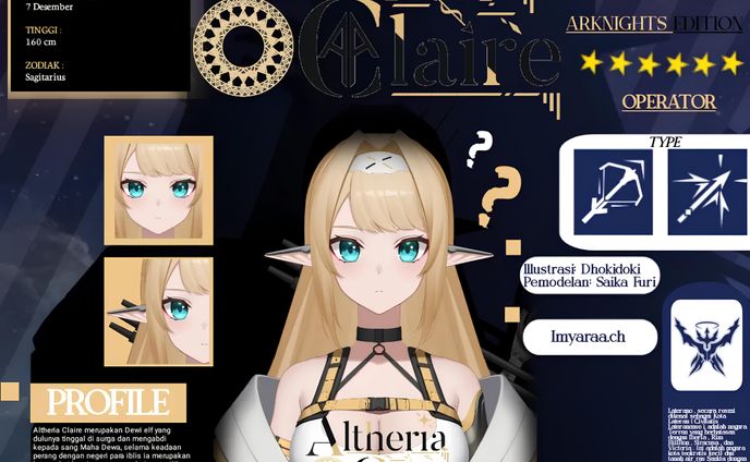 [Anime GFX Design] Vtuber - Altheria Claire
