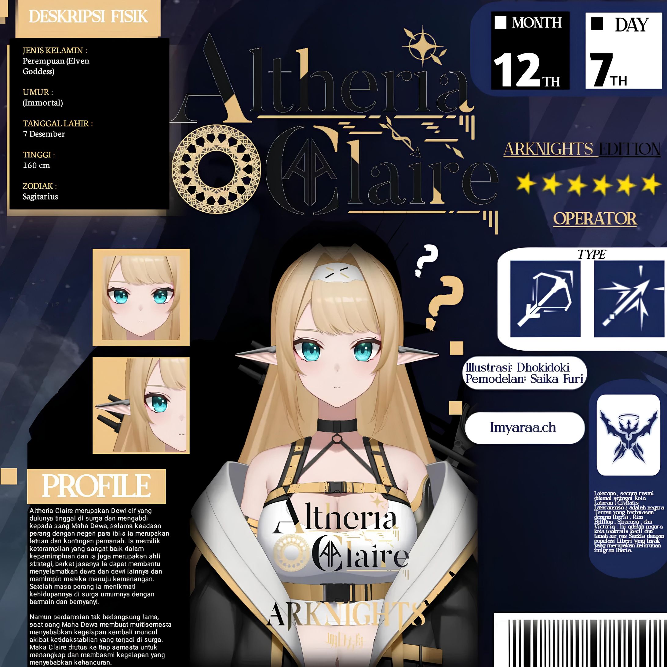 [Anime GFX Design] Vtuber - Altheria Claire-1