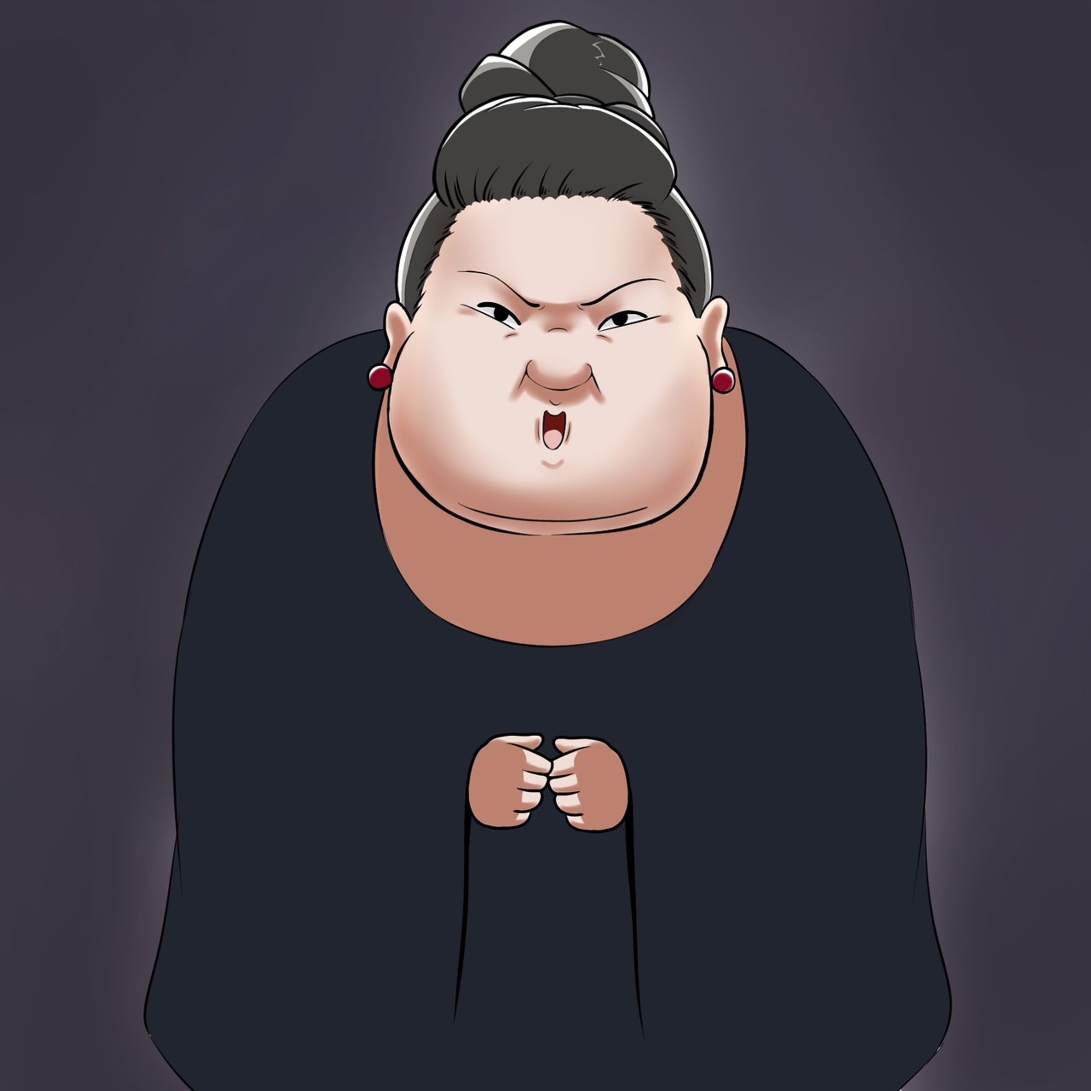 マツコ・デラックスさん似顔絵-1