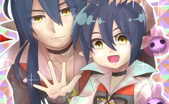 ファンアート　絶望の神モロク＆再生の半魔神モロク