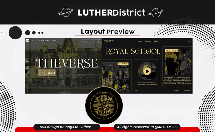 Set up layout base + twibbon + opmem sq RP