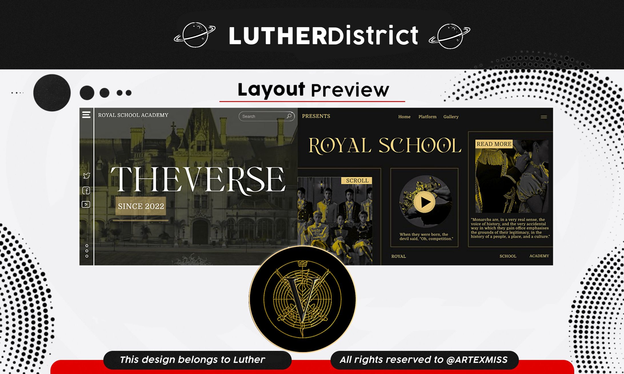 Set up layout base + twibbon + opmem sq RP-1