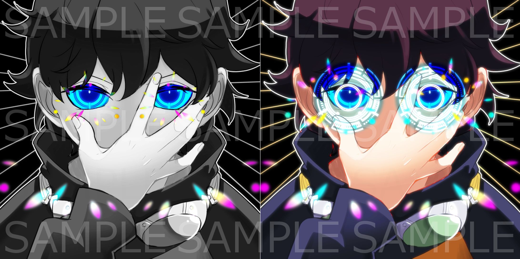 イラストサンプル(二次創作)(8)-1