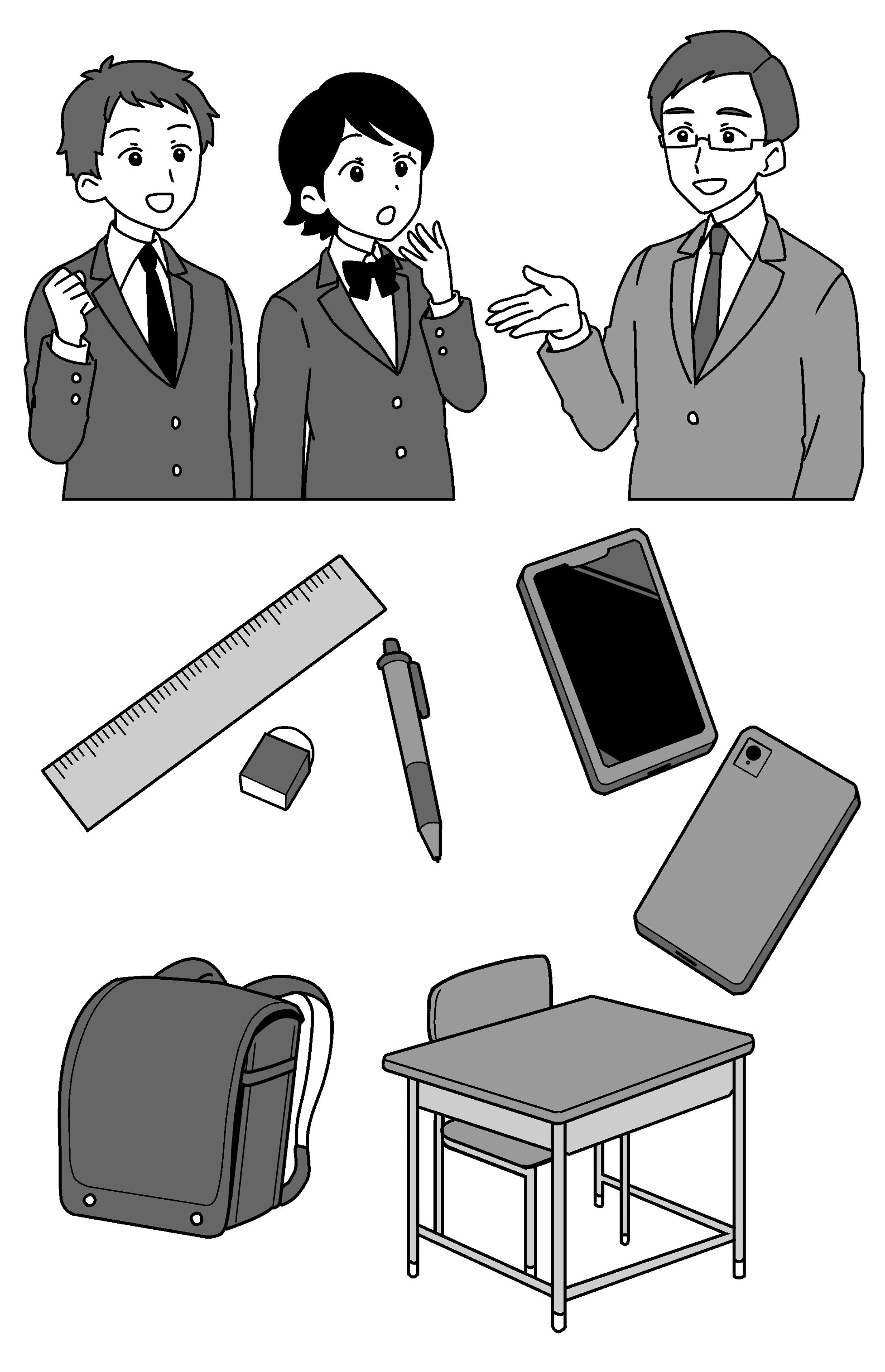 挿絵サンプルモノクロ-1