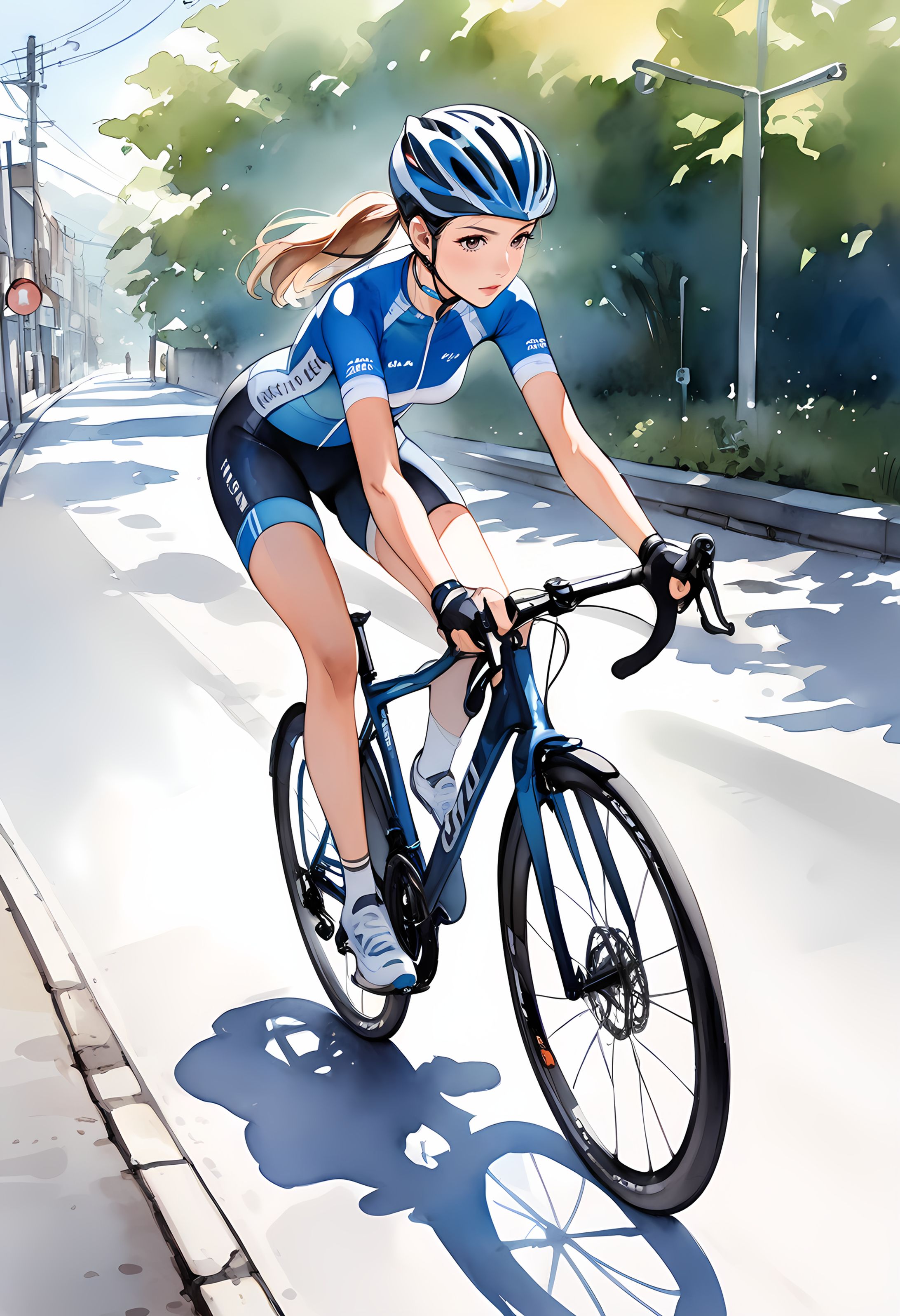 32 「ロードバイク女子」-1