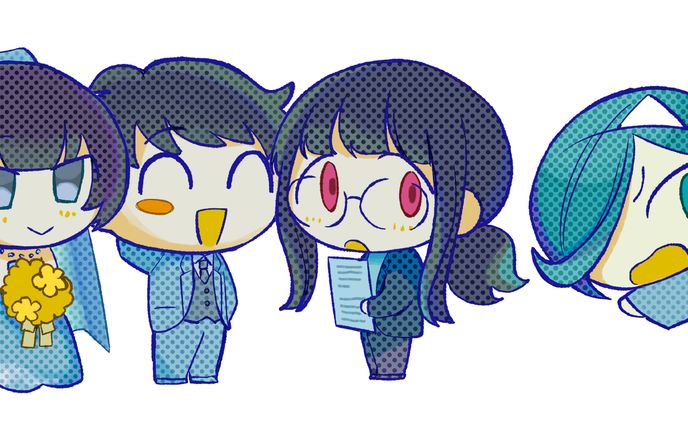 SDキャラ（単行本裏表紙イラスト）