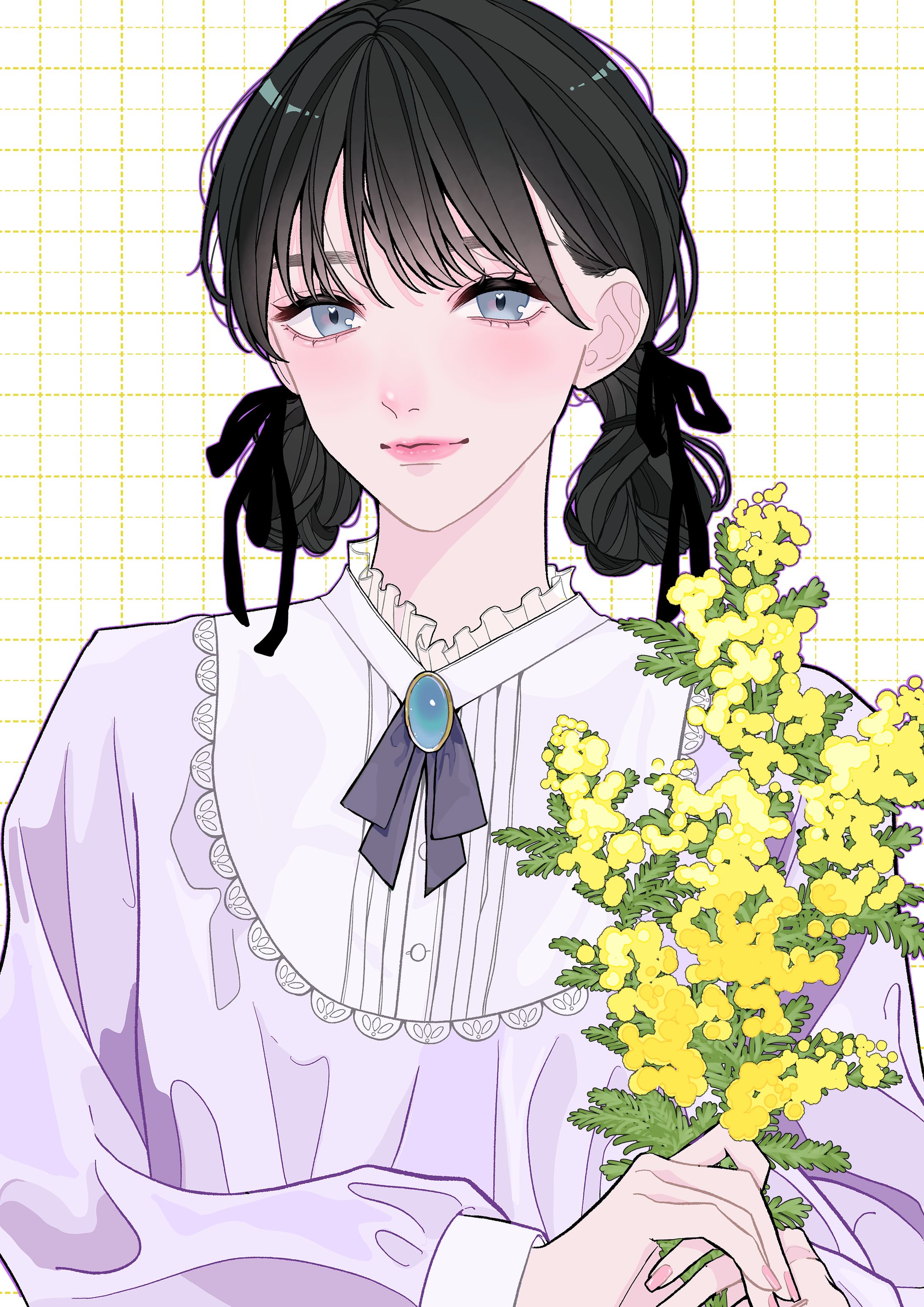 ミモザの日記念イラスト-1