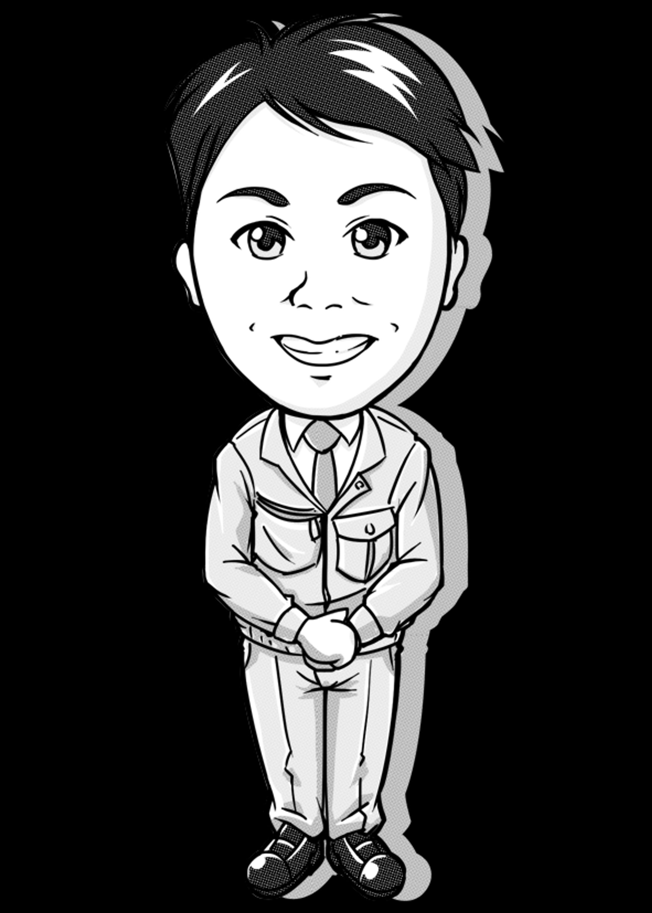 名刺掲載用マンガタッチ似顔絵-1