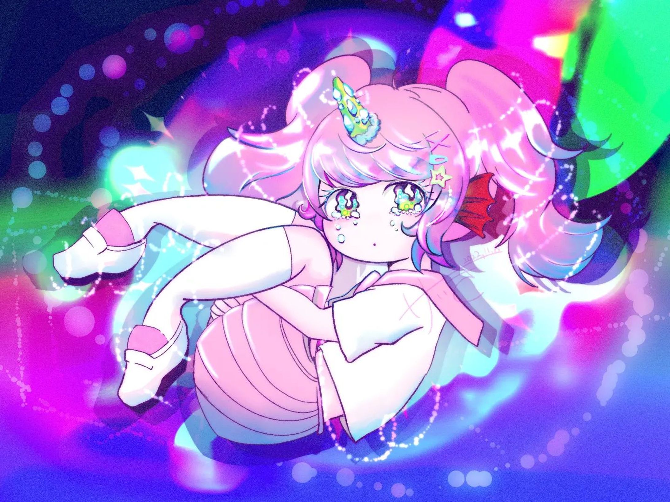 Drown in space...🛸
#Illustration #originalart #イラストレーション #推してください-1