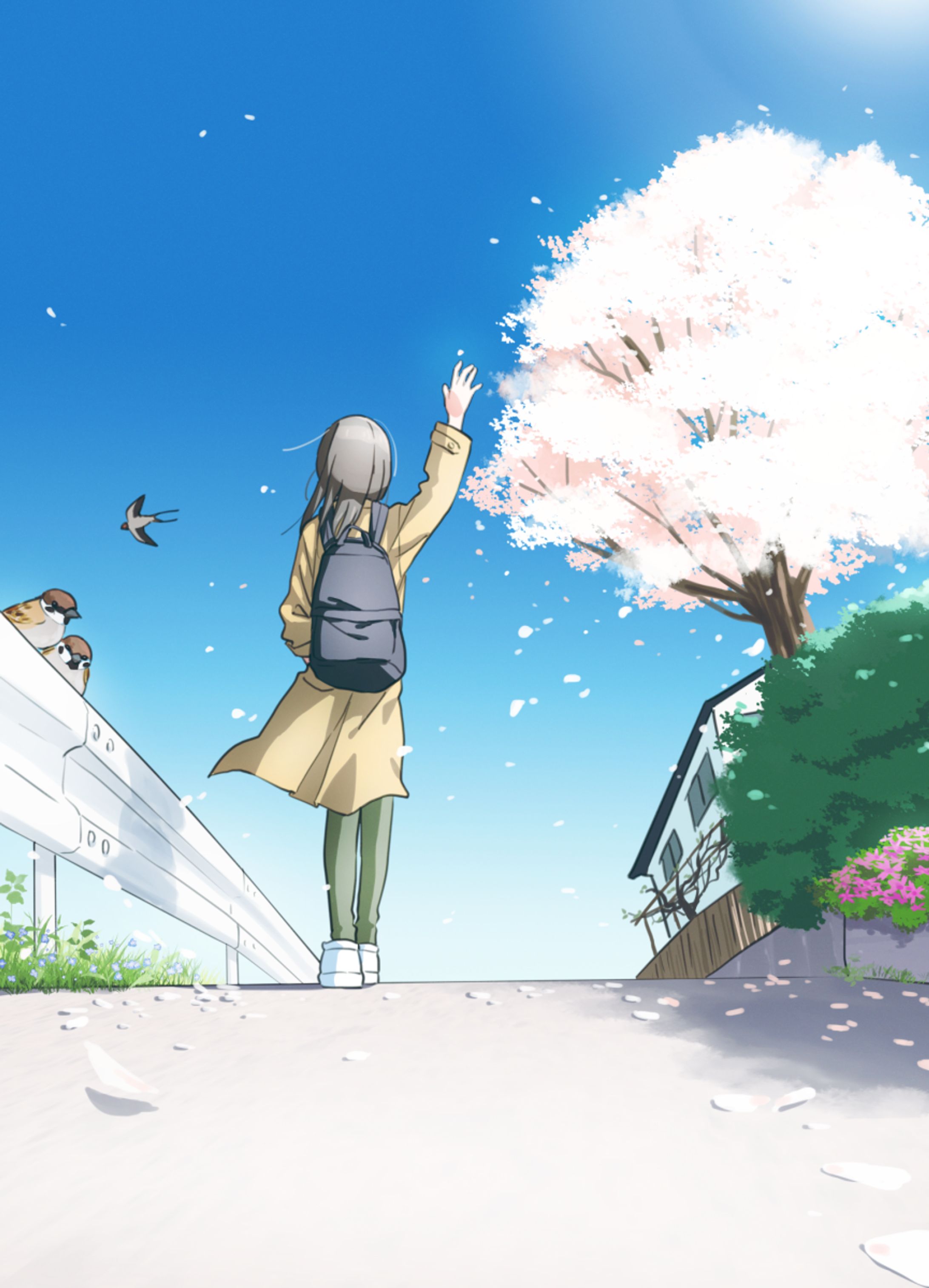 空の青、花の色-1