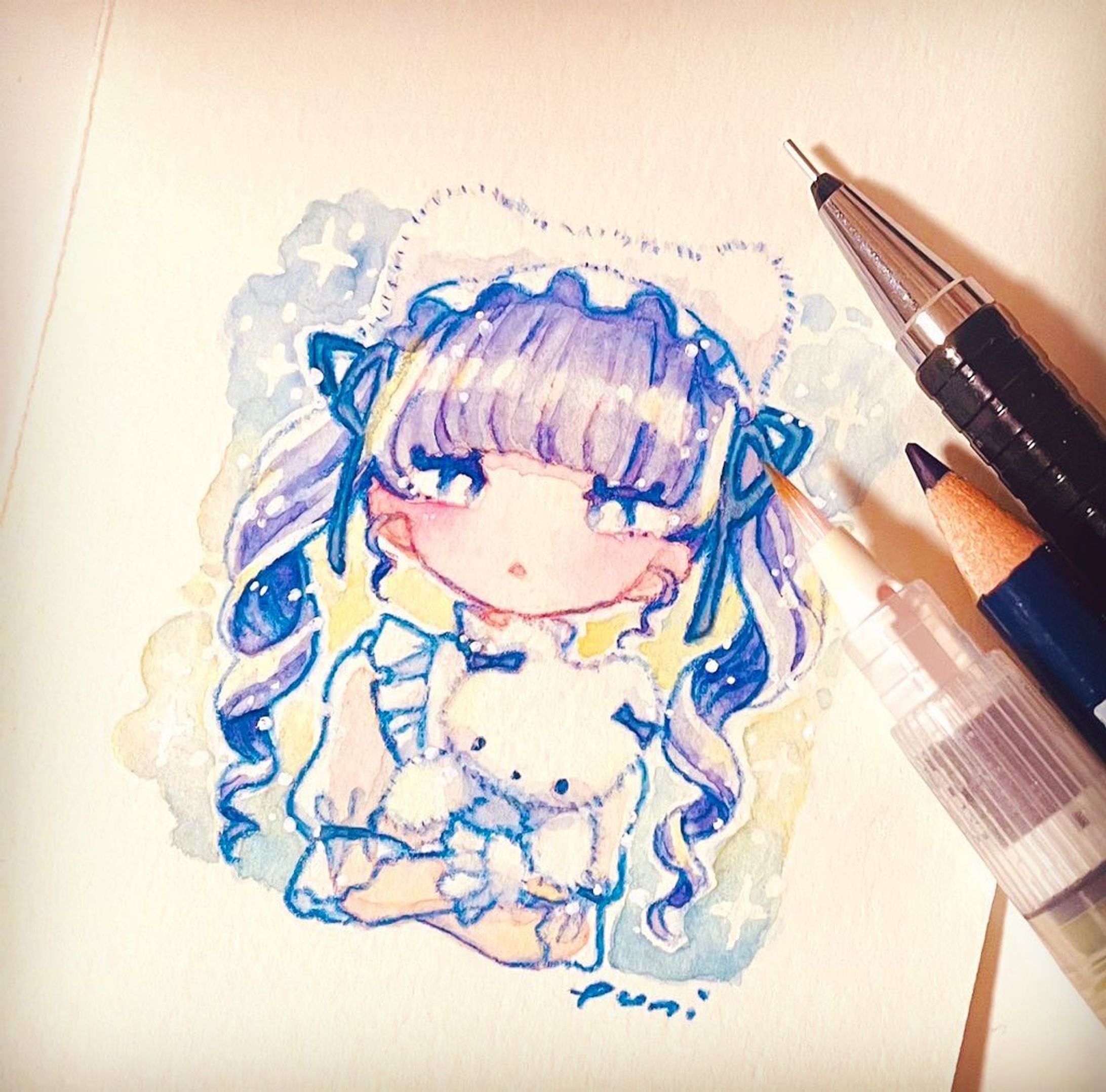 🐻‍❄️✨

#illustration #artwork #drawing #watercolors #kawaiiart #copicart #cuteart #mangaart
#イラスト #イラストグラム #水彩 #透明水彩 #水彩イラスト #アナログ #アナログイラスト #いらすとぐらむ
#일러스트 #드로잉 #그림스타그램 #插图-1