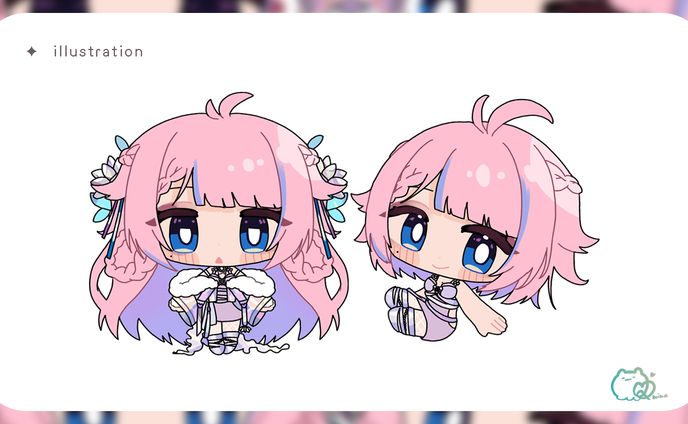 ちびキャライラスト /Metorials様