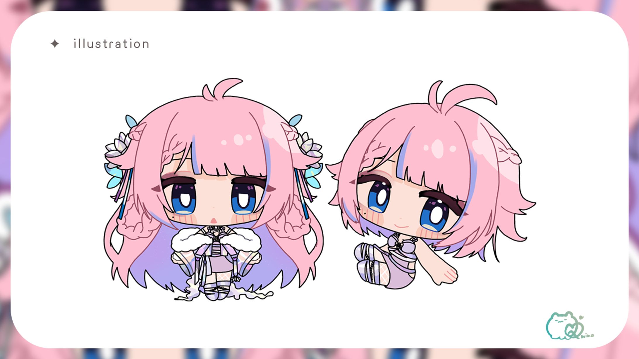 ちびキャライラスト /Metorials様-1
