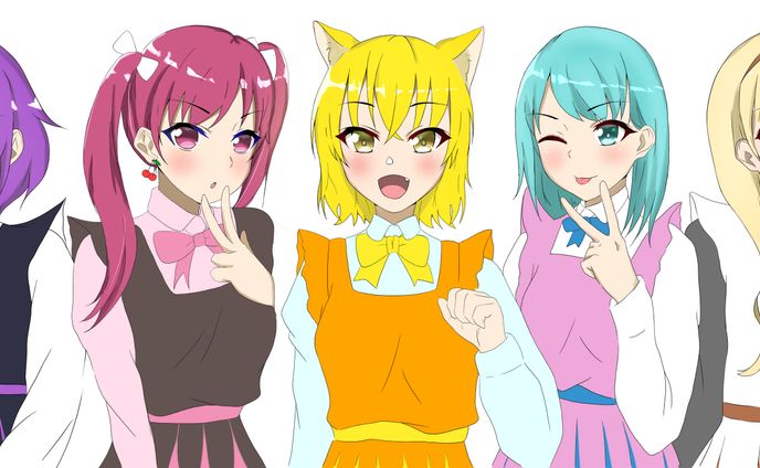 五人の歌い手アイドル