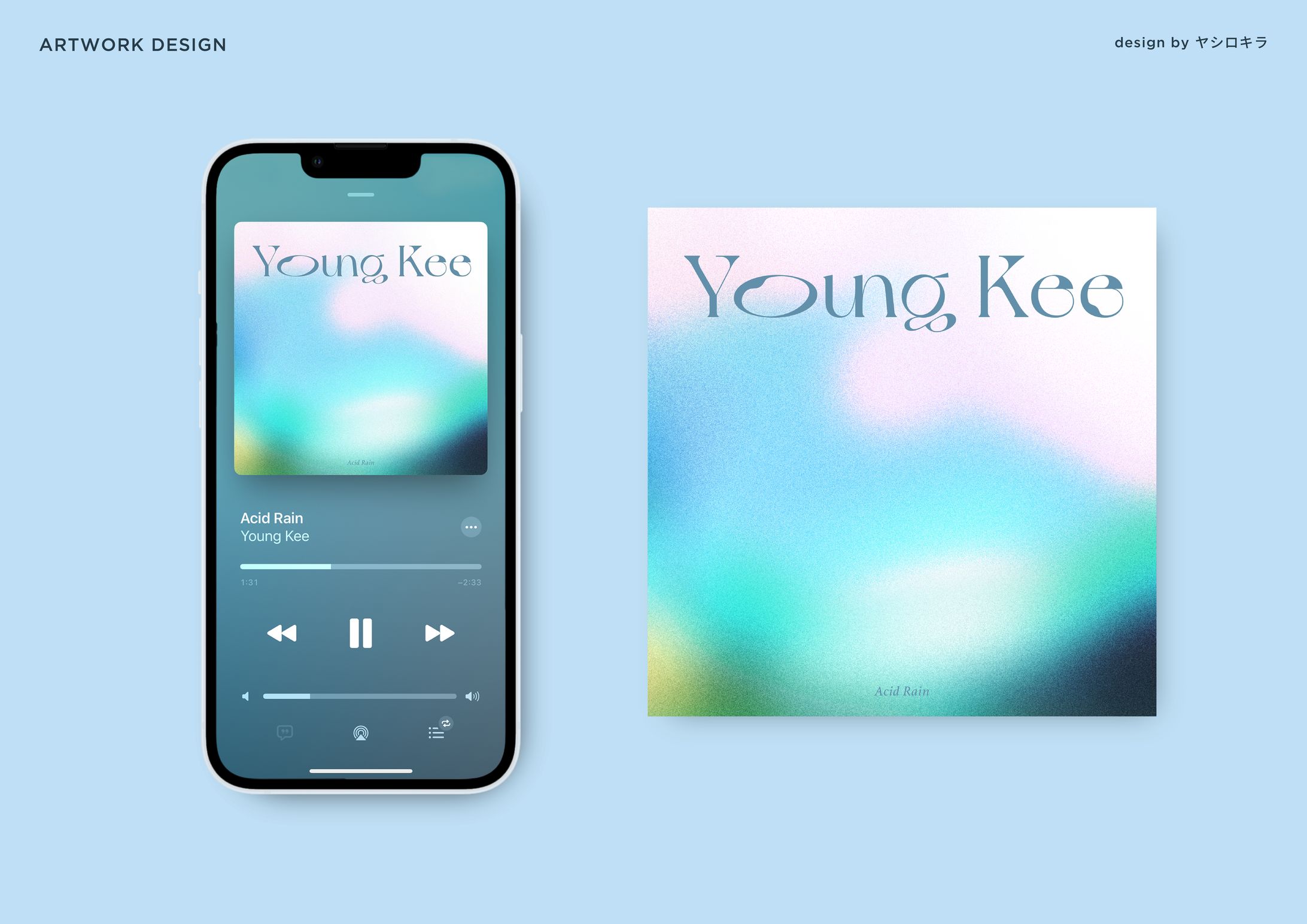 Young Kee「Acid Rain」 /  ARTWORK DESIGN-1