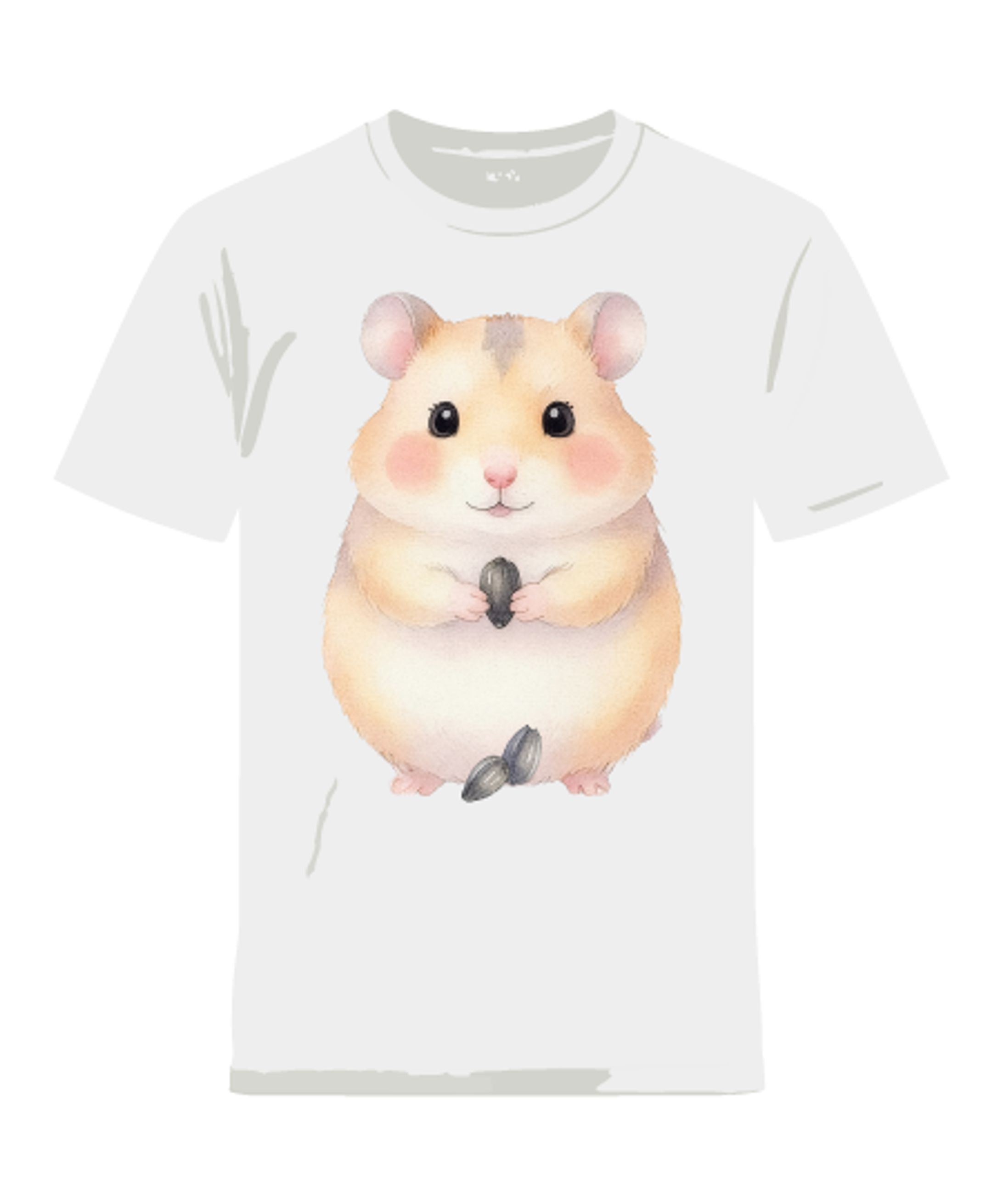 ハムスター イラスト パステルカラー かわいい 優しい 水彩 アート-1