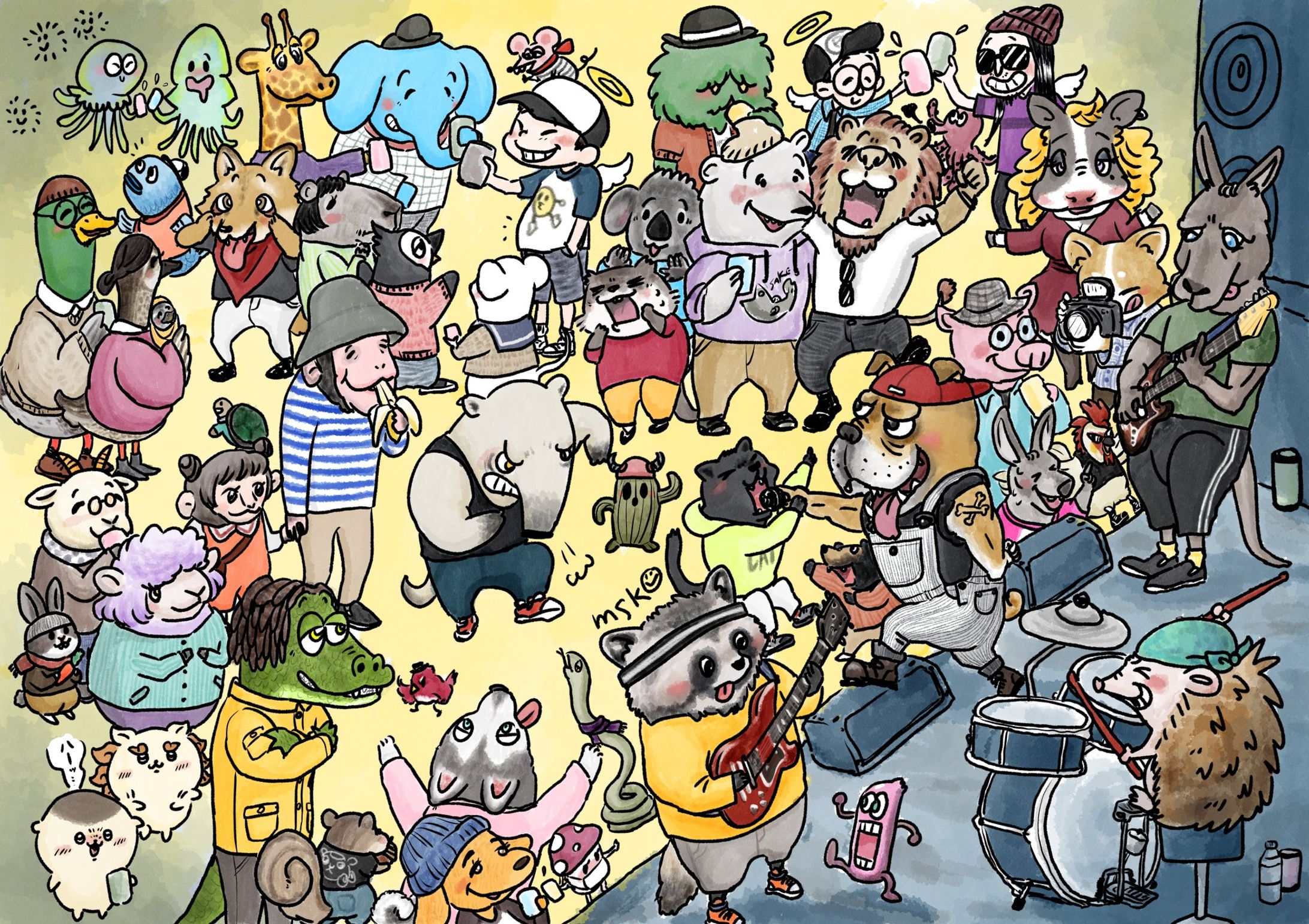 イベント用フライヤーイラスト-1