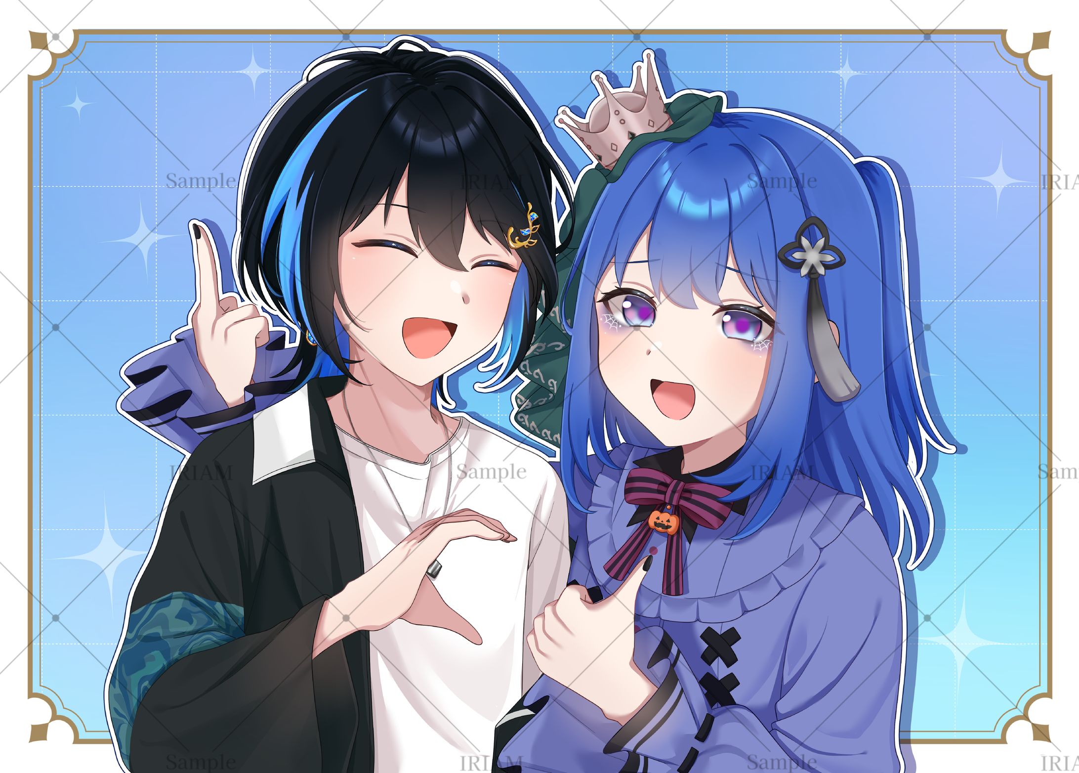 霧野アオイ様、霧雨蒼葉様/一枚絵-1