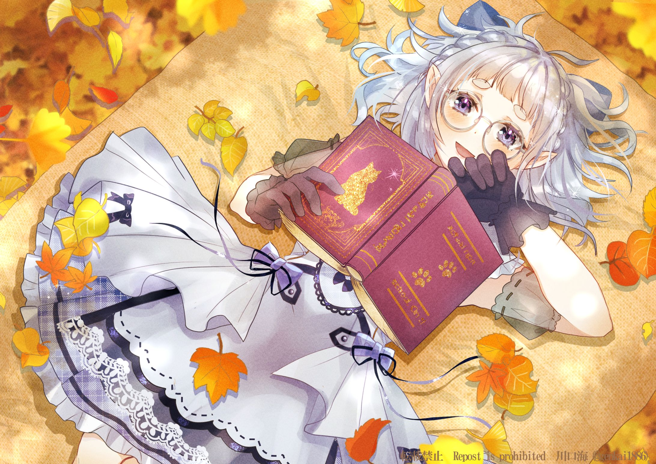 個人依頼　 Vtuber湊ラギ様　「秋の森で読書」-1