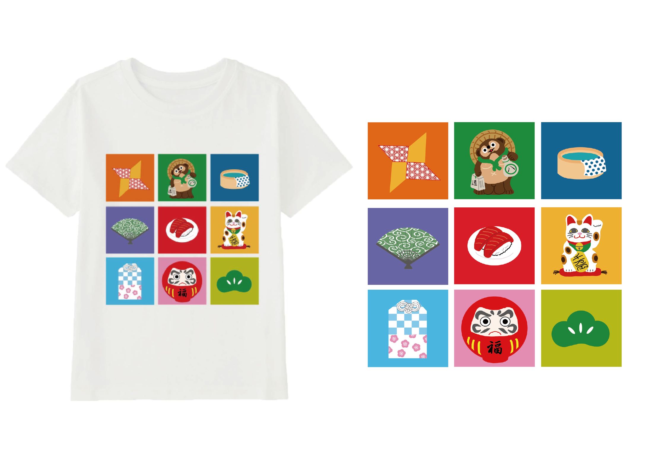 和風 Tシャツ-1