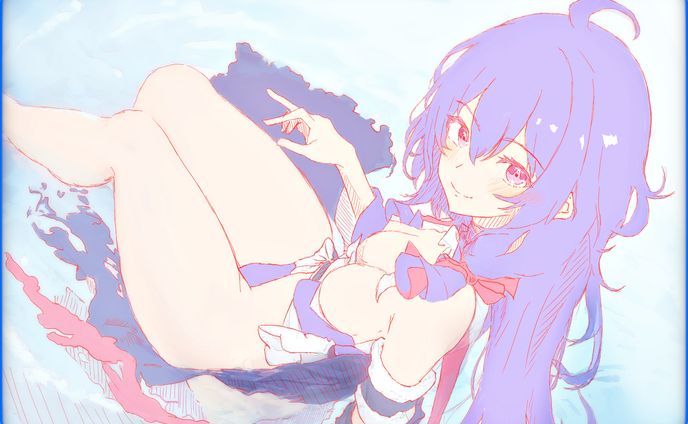 スターレイル『水面に浮かぶゼーレ』【斜線塗りイラスト】