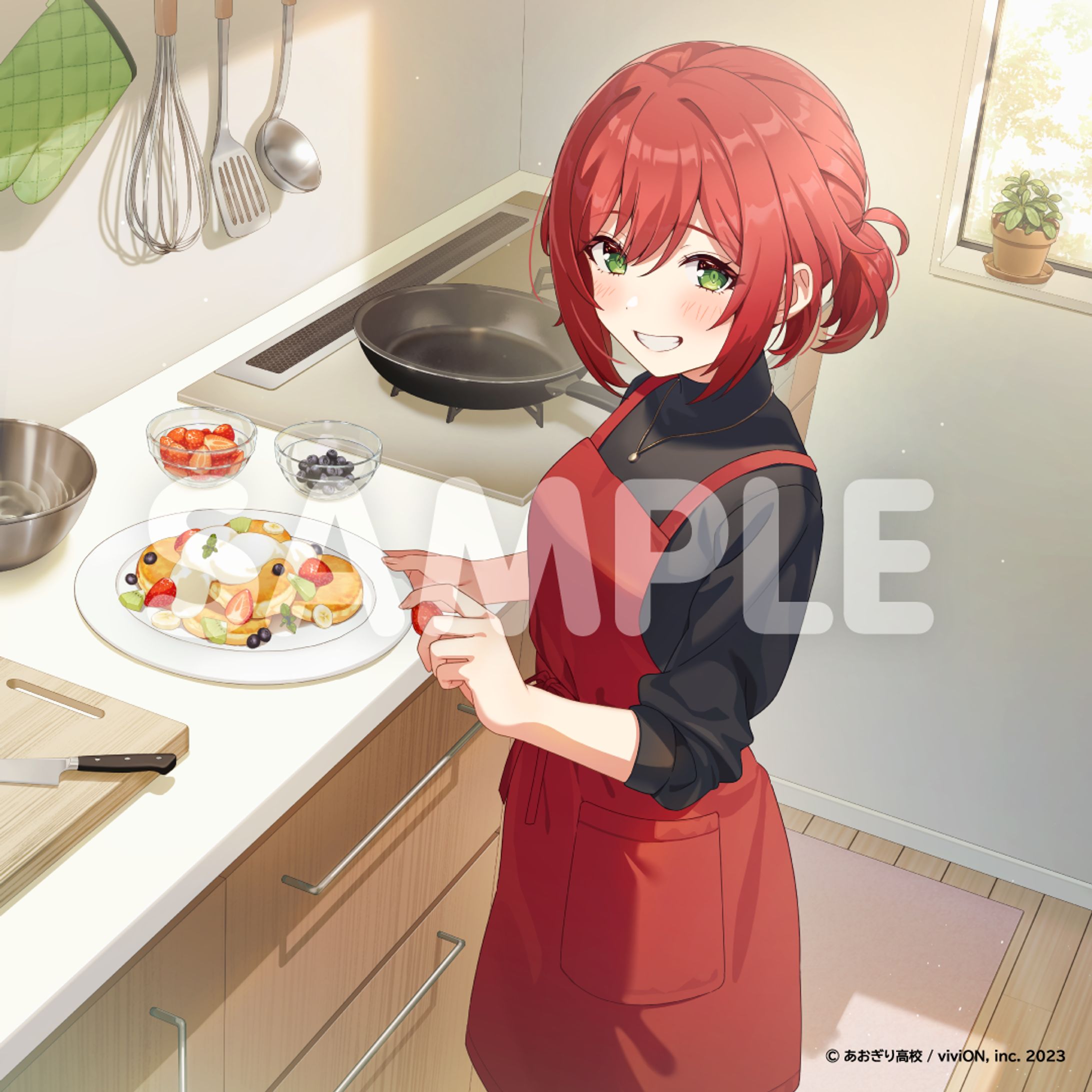 あおぎり高校所属 石狩あかり様　誕生日記念ボイスジャケットイラスト-1