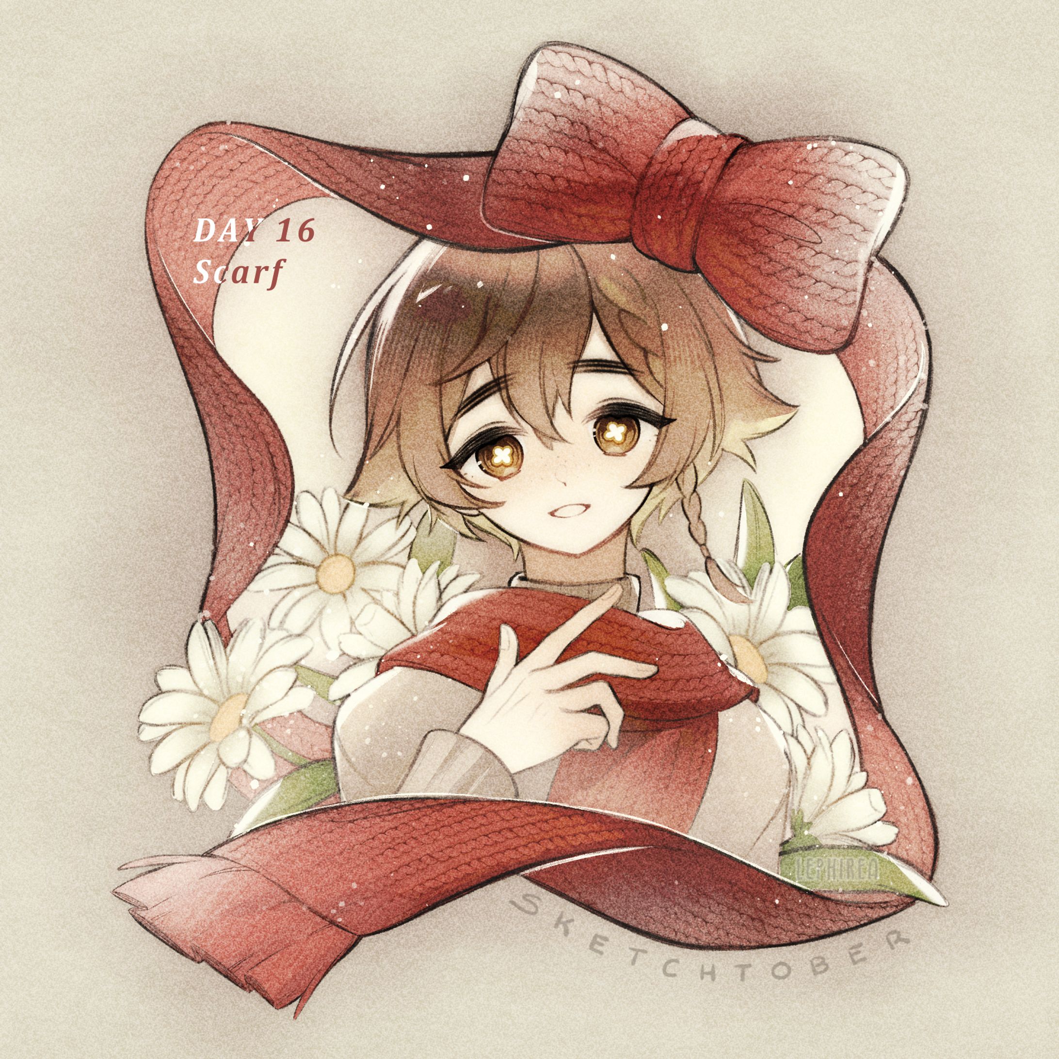 【Sketchtober】Rea - Scarf 🧣-1