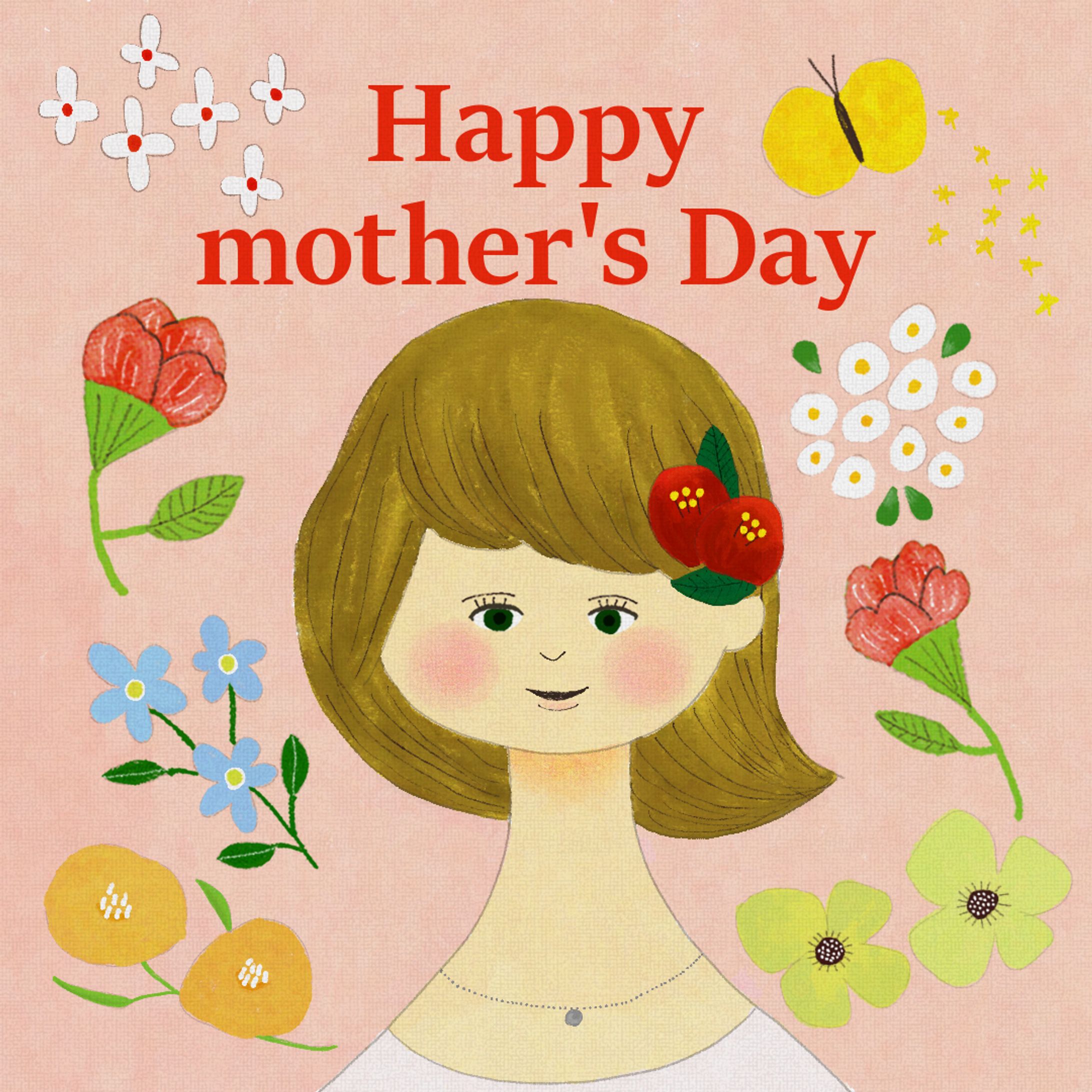 【イラスト】Happymother'sDay-1