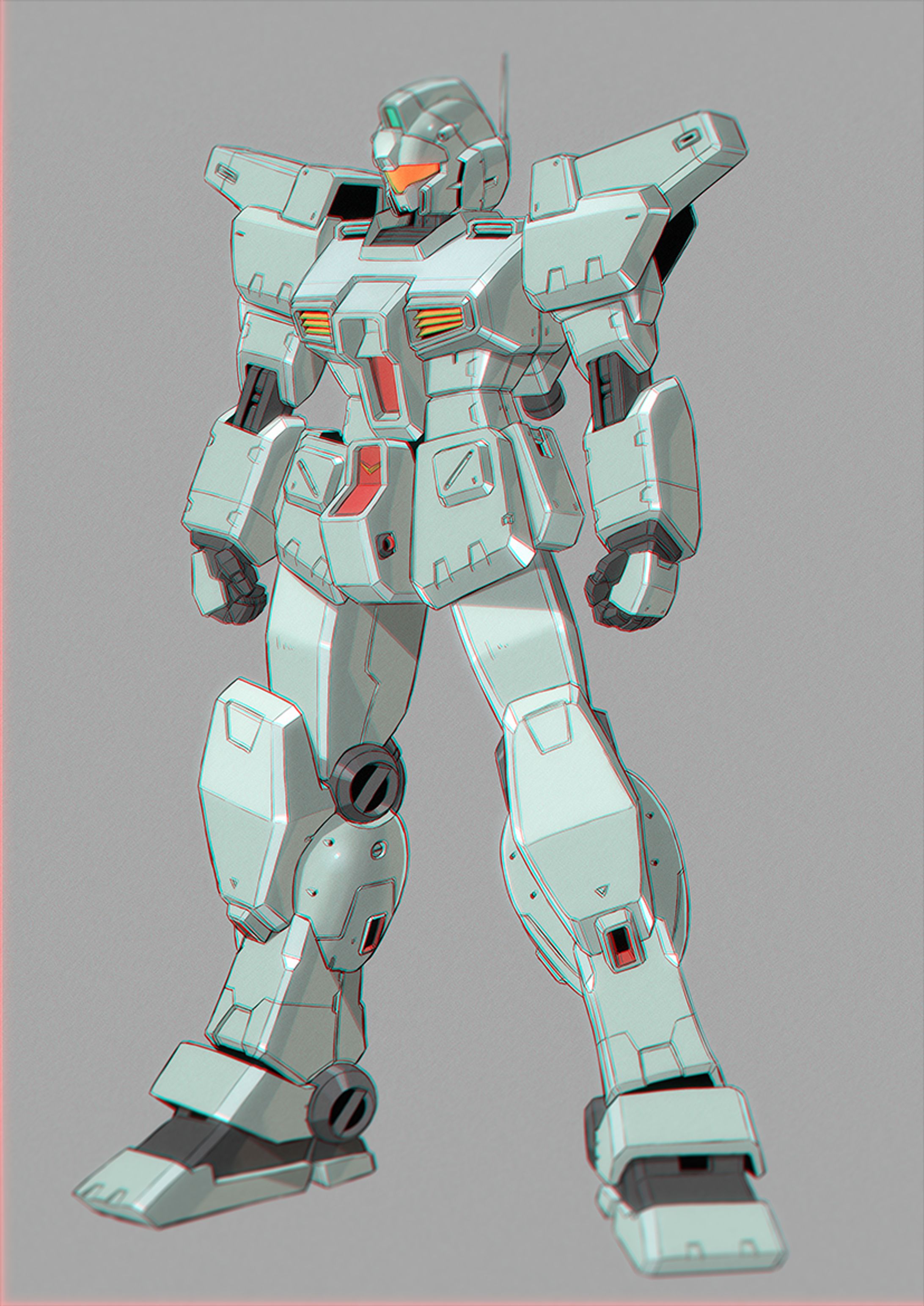 趣味で描いたジムカスタム-1