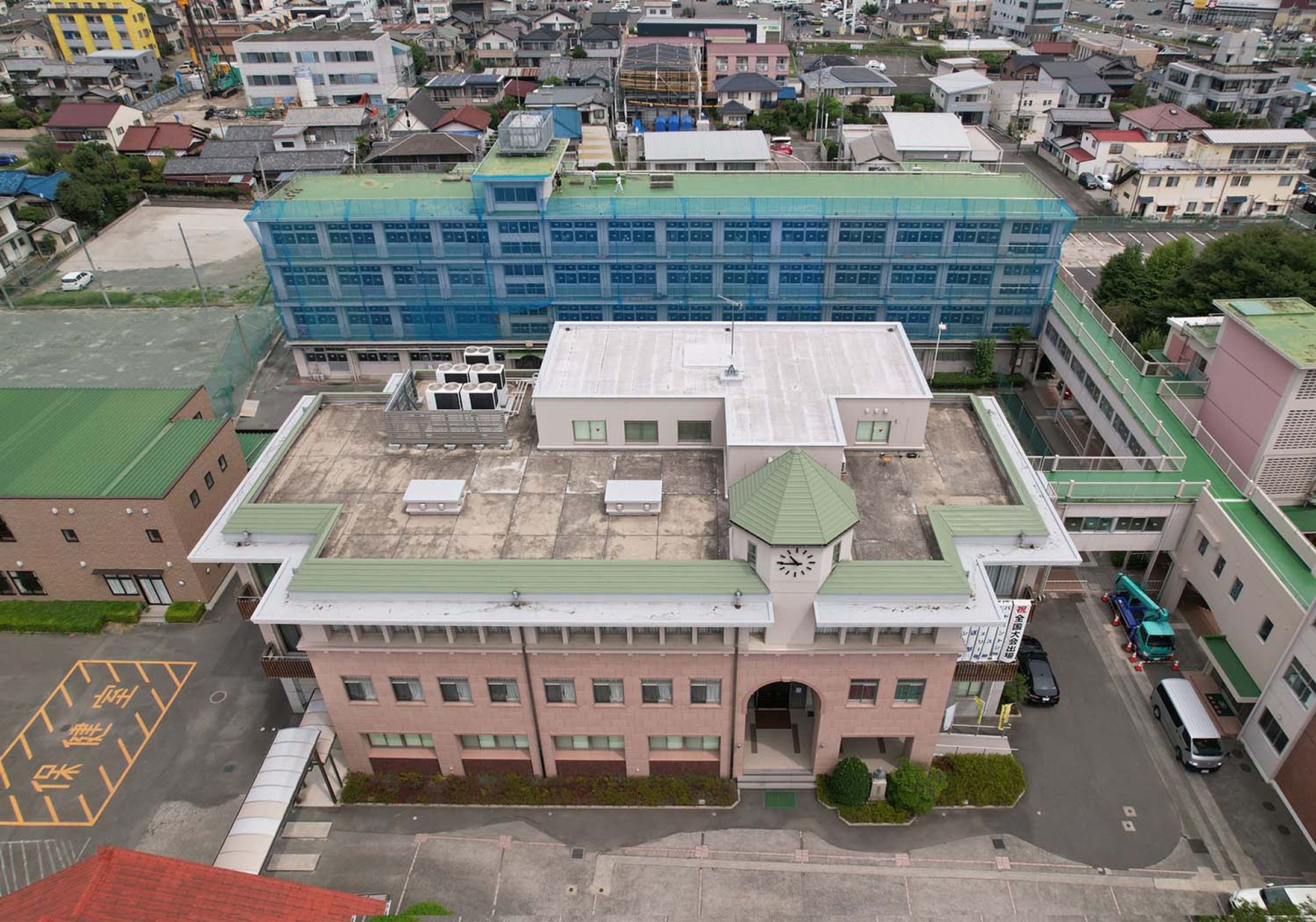 高崎商科大学附属高等学校様_校舎空撮-1