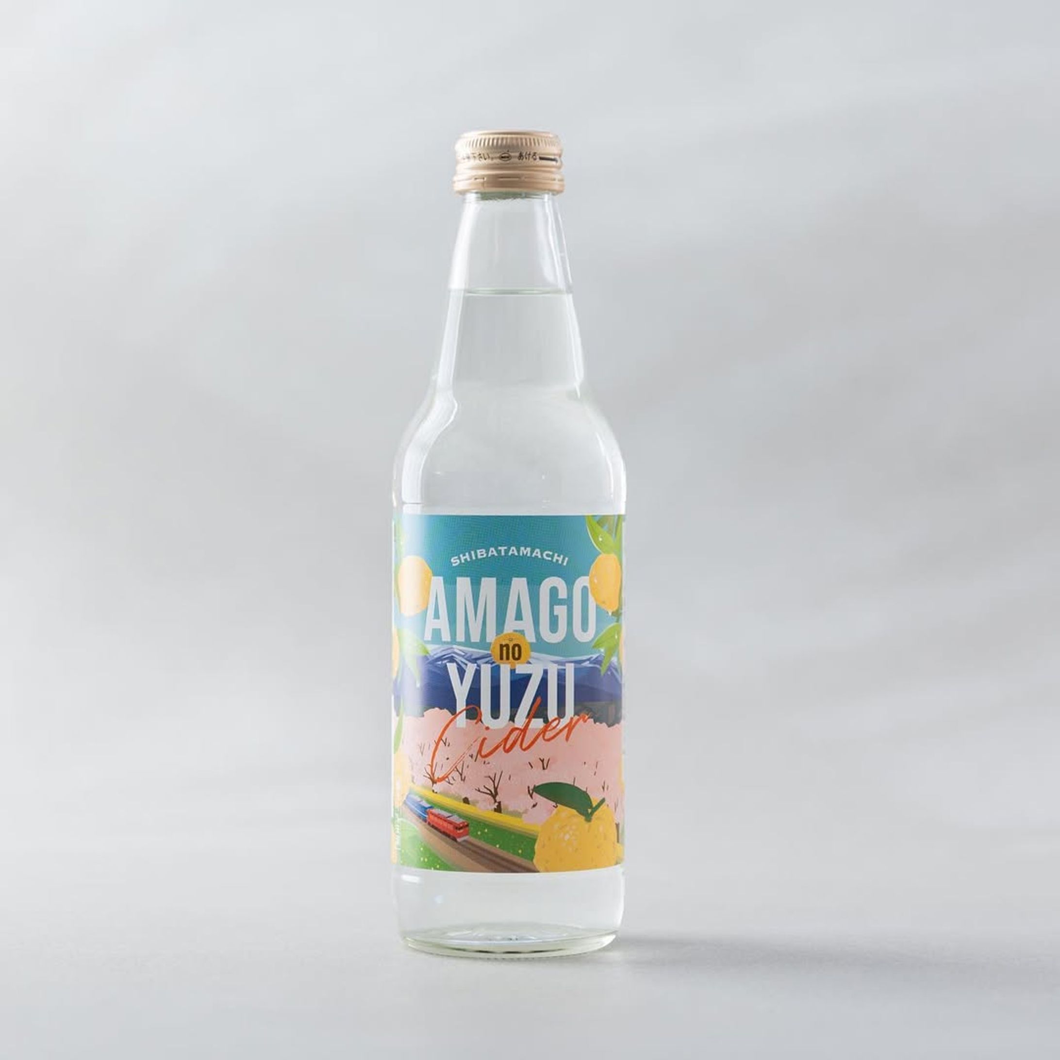 雨乞のゆずサイダーラベルイラスト-1